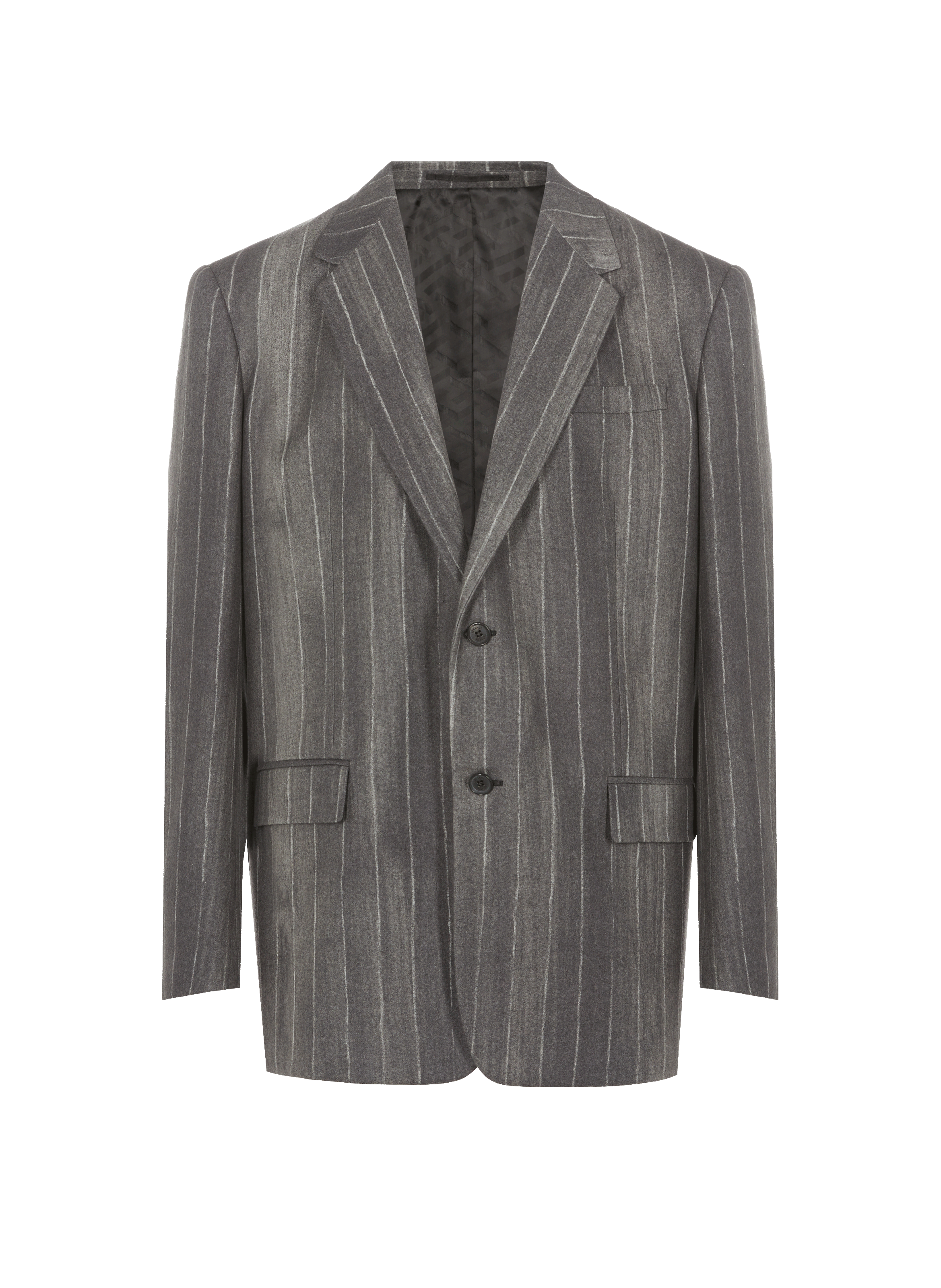 Veste de costume rayée en laine