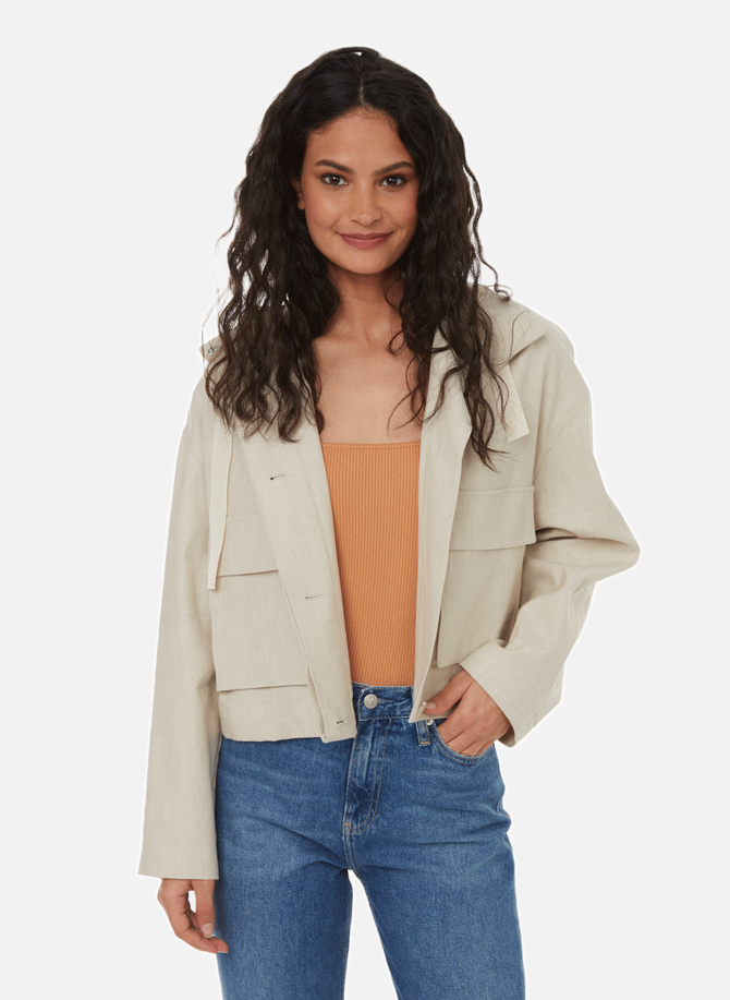 Cotton and linen-blend jacket CALVIN KLEIN