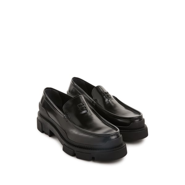 Mocassins à plateforme en cuir