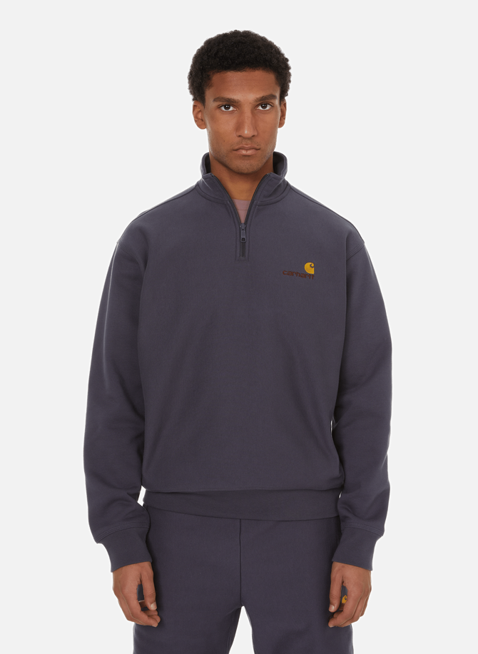 Sweatshirt zippé en coton CARHARTT WIP