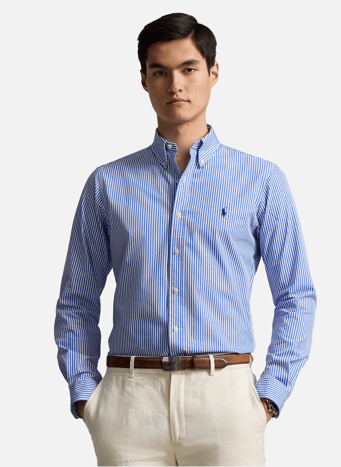 Chemise Rayée En Coton - Polo Ralph Lauren Homme | Printemps.com