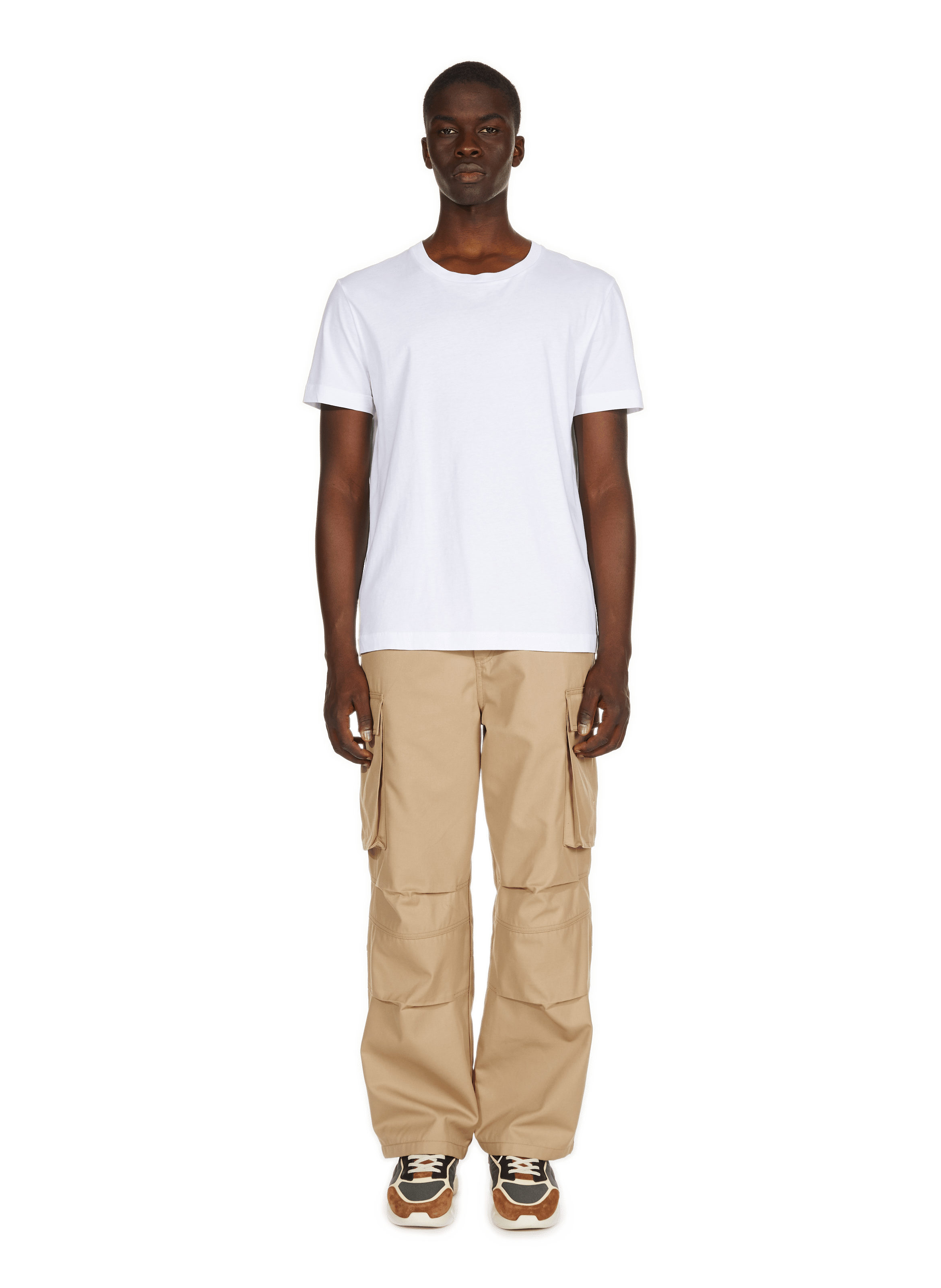 T-shirt Baff col rond en coton SAISON 1865 Blanc