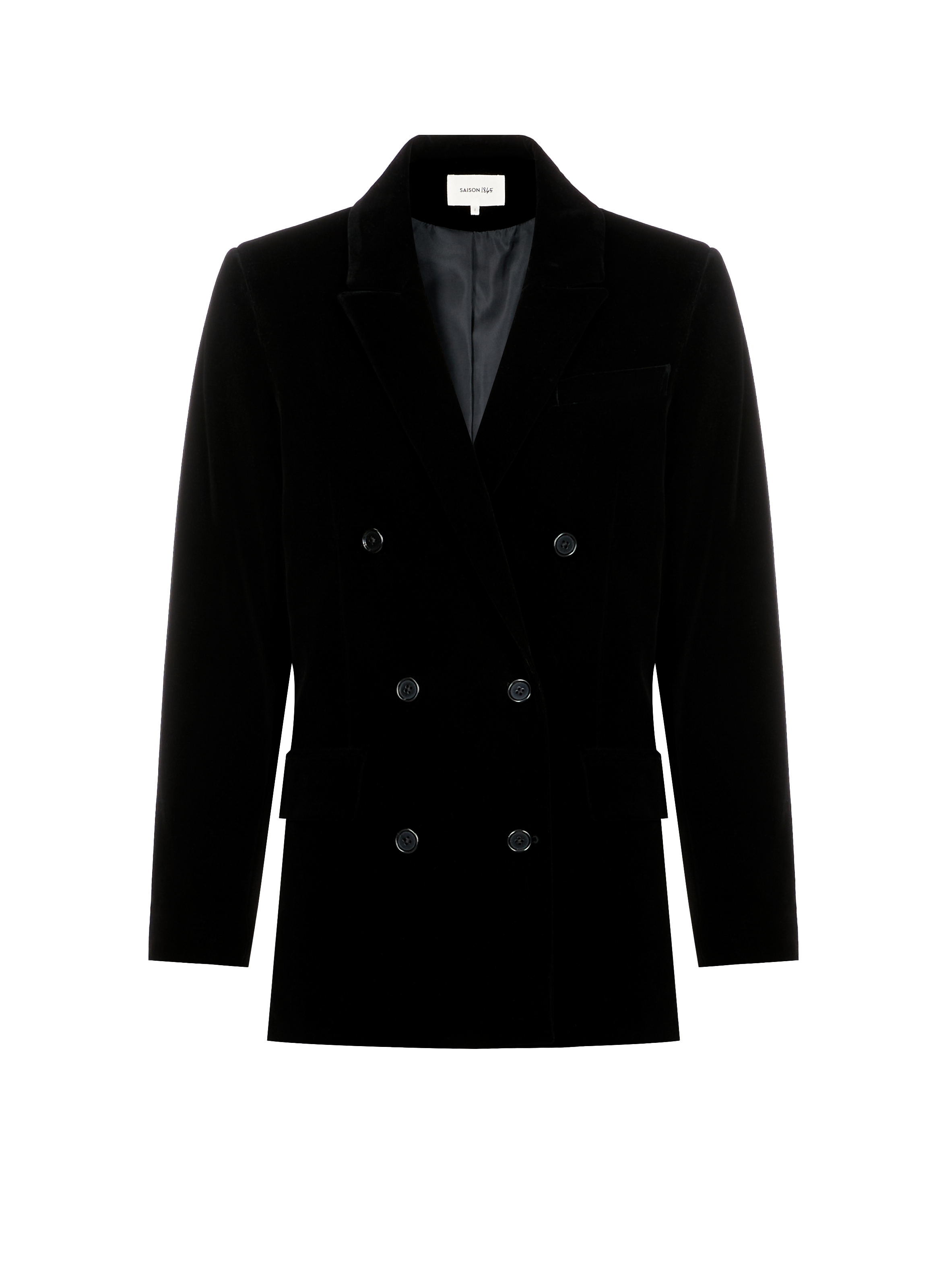 Blazer uni Uvet SAISON 1865 Noir