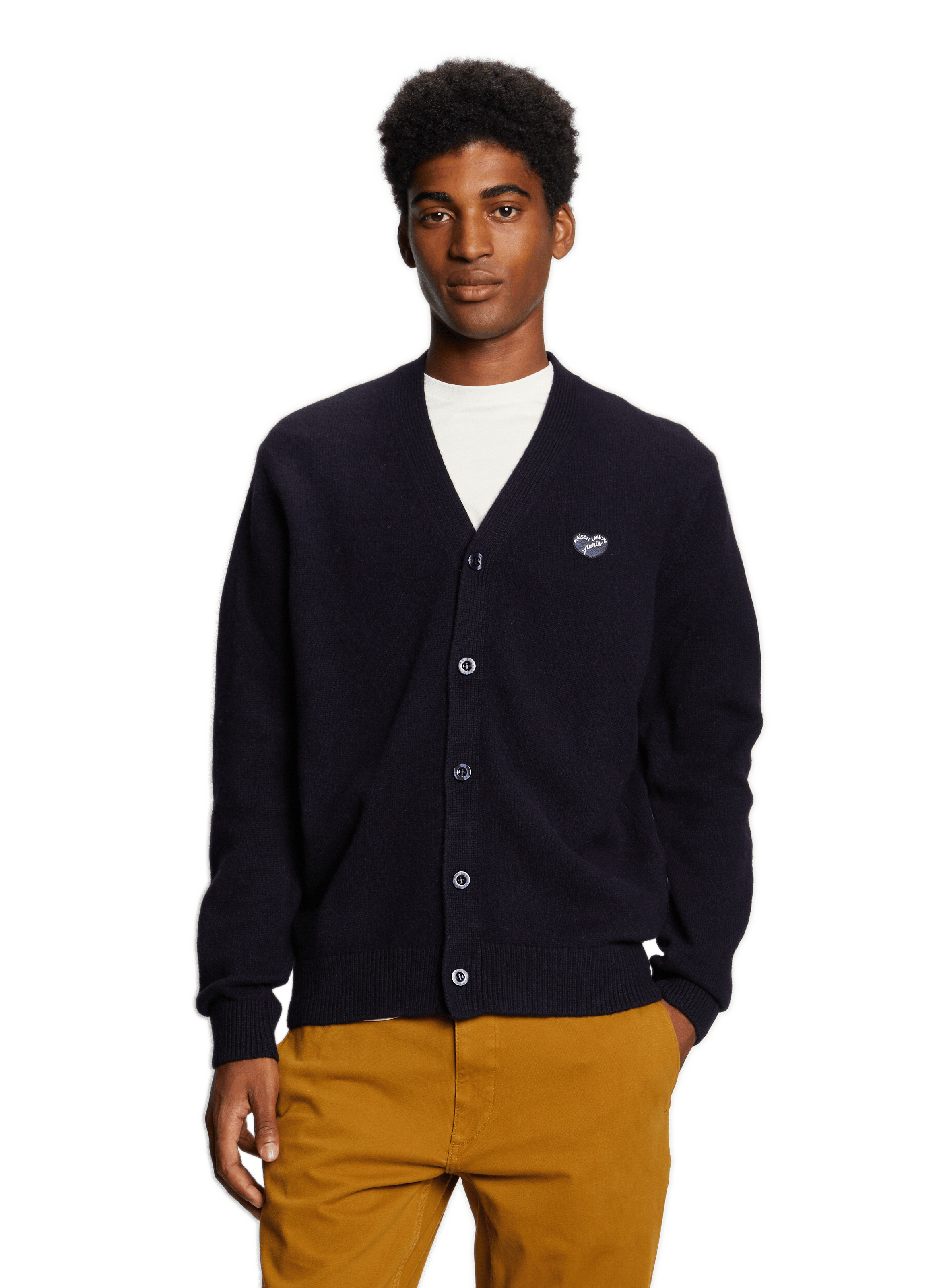 Cardigan en laine vierge  MAISON LABICHE Bleu