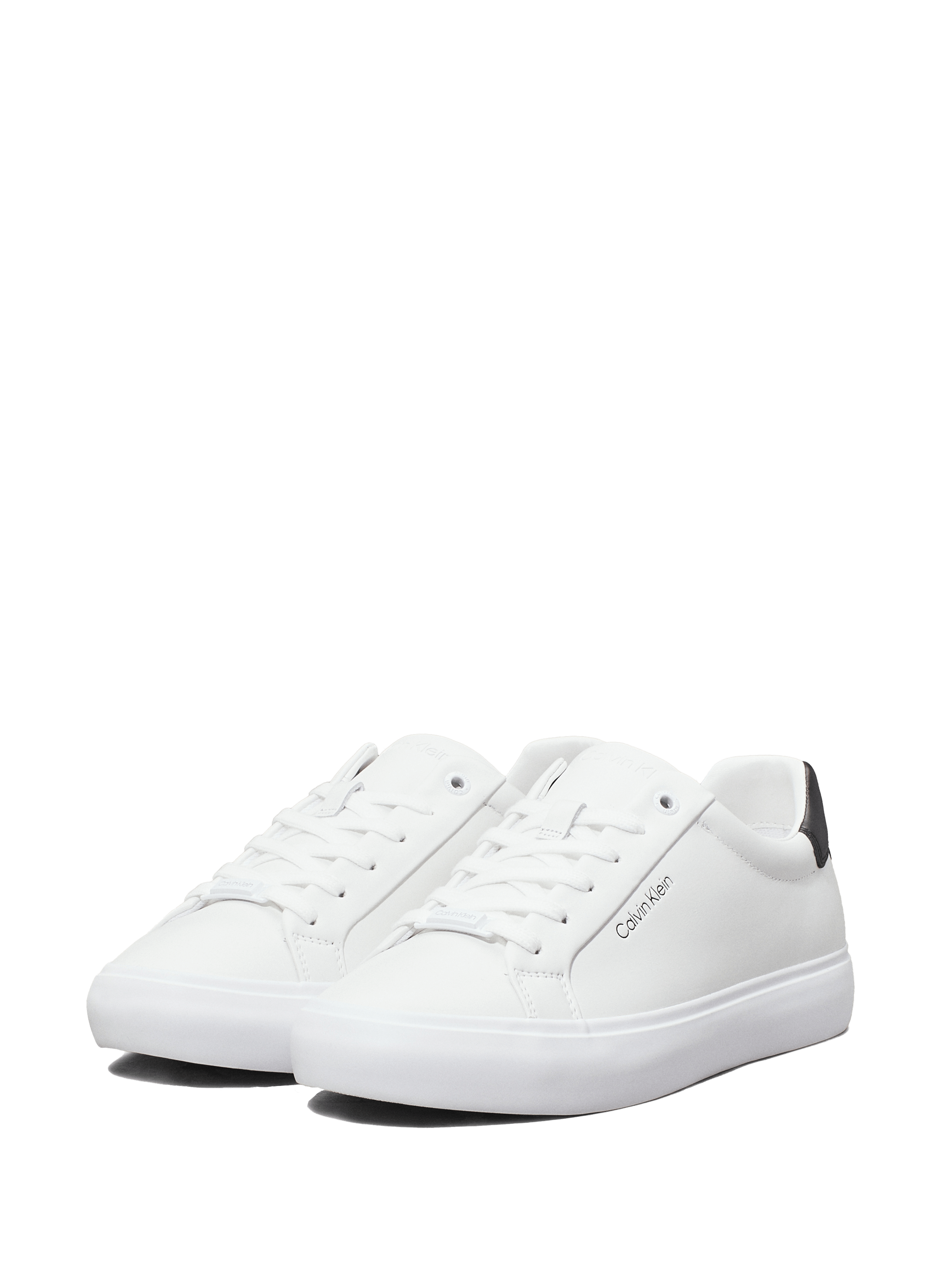 Lederturnschuhe CALVIN KLEIN Weiss