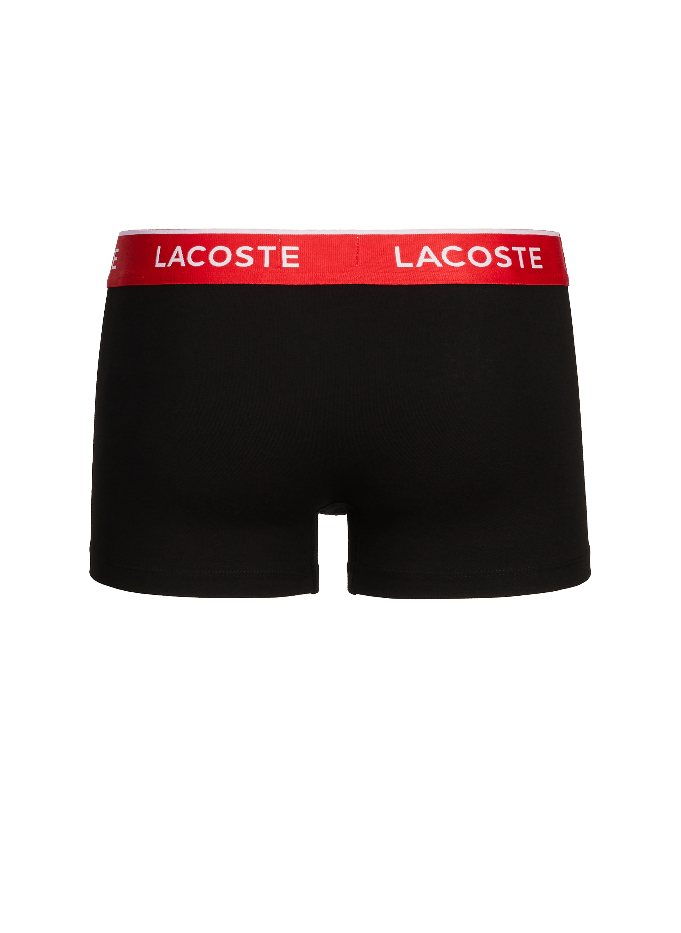  Pack of three cotton boxers LACOSTE Black