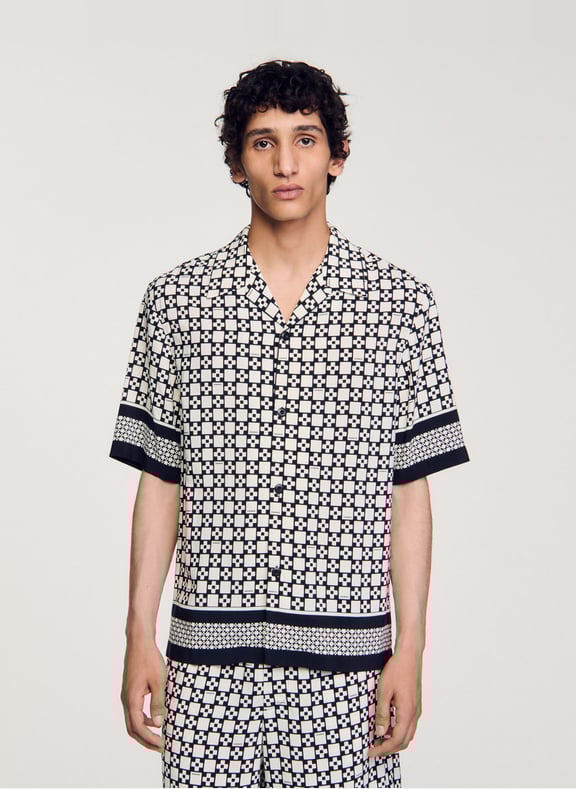 Chemise droite col classique à imrpimé Multicolore by SANDRO SANDRO Chemise droite col classique à imrpimé Multicolore