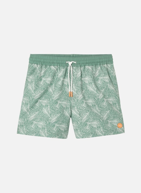Short de bain en polyester recyclé Vert by BILLYBELT BILLYBELT Short de bain en polyester recyclé Vert