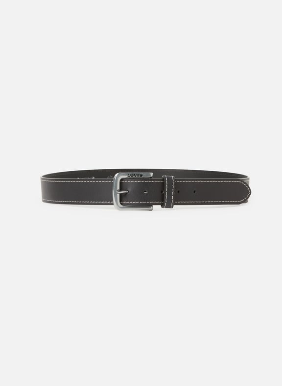 Leather Loire Belt Black by LEVIS ACCESSOIRES LEVIS ACCESSOIRES Leather Loire Belt Black