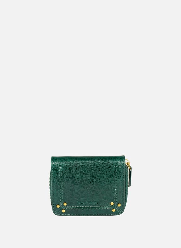 André leather wallet Green by JÉRÔME DREYFUSS JÉRÔME DREYFUSS André leather wallet Green