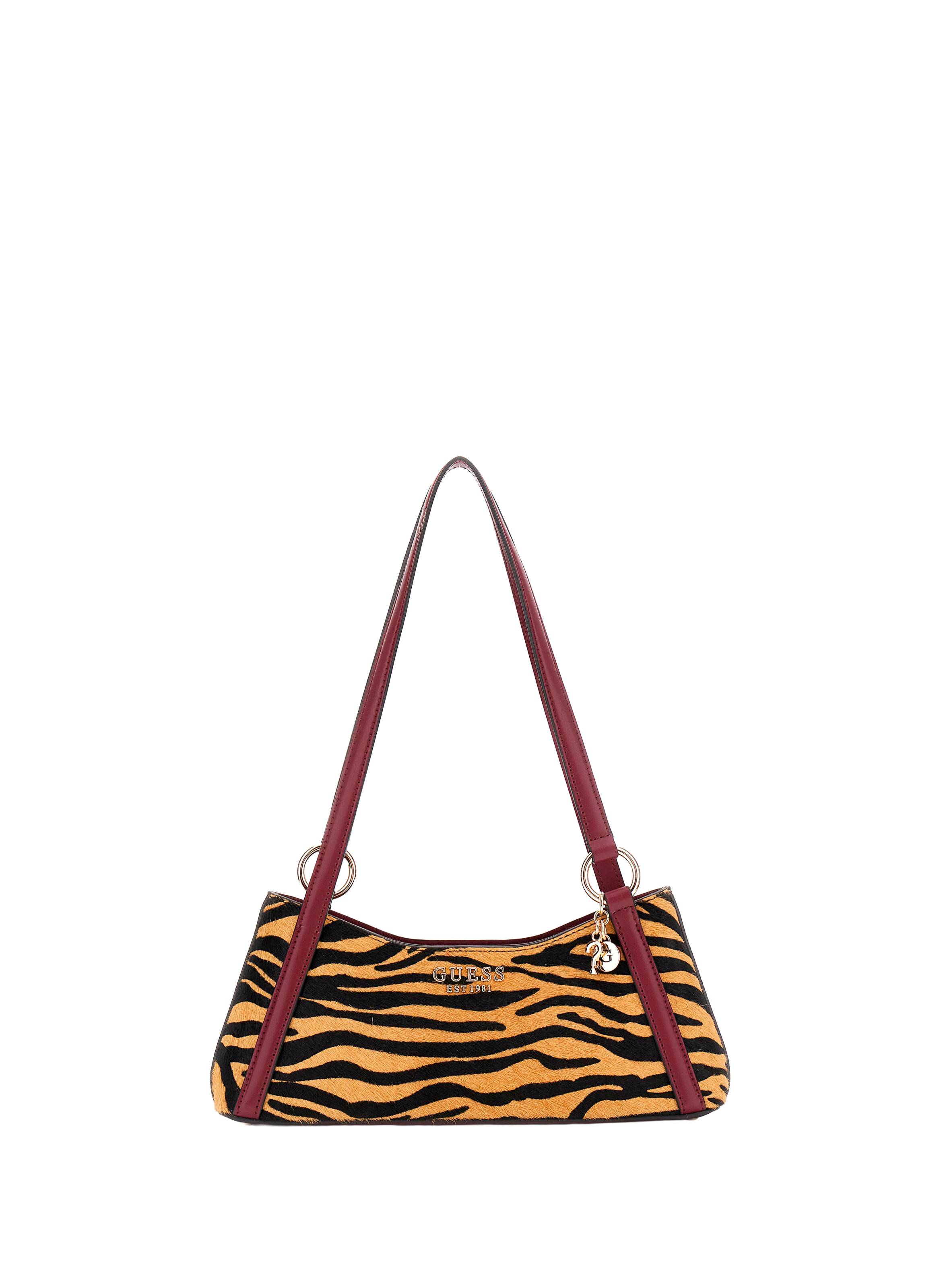 GUESS Sac à main Domitilla en cuir Multicolour