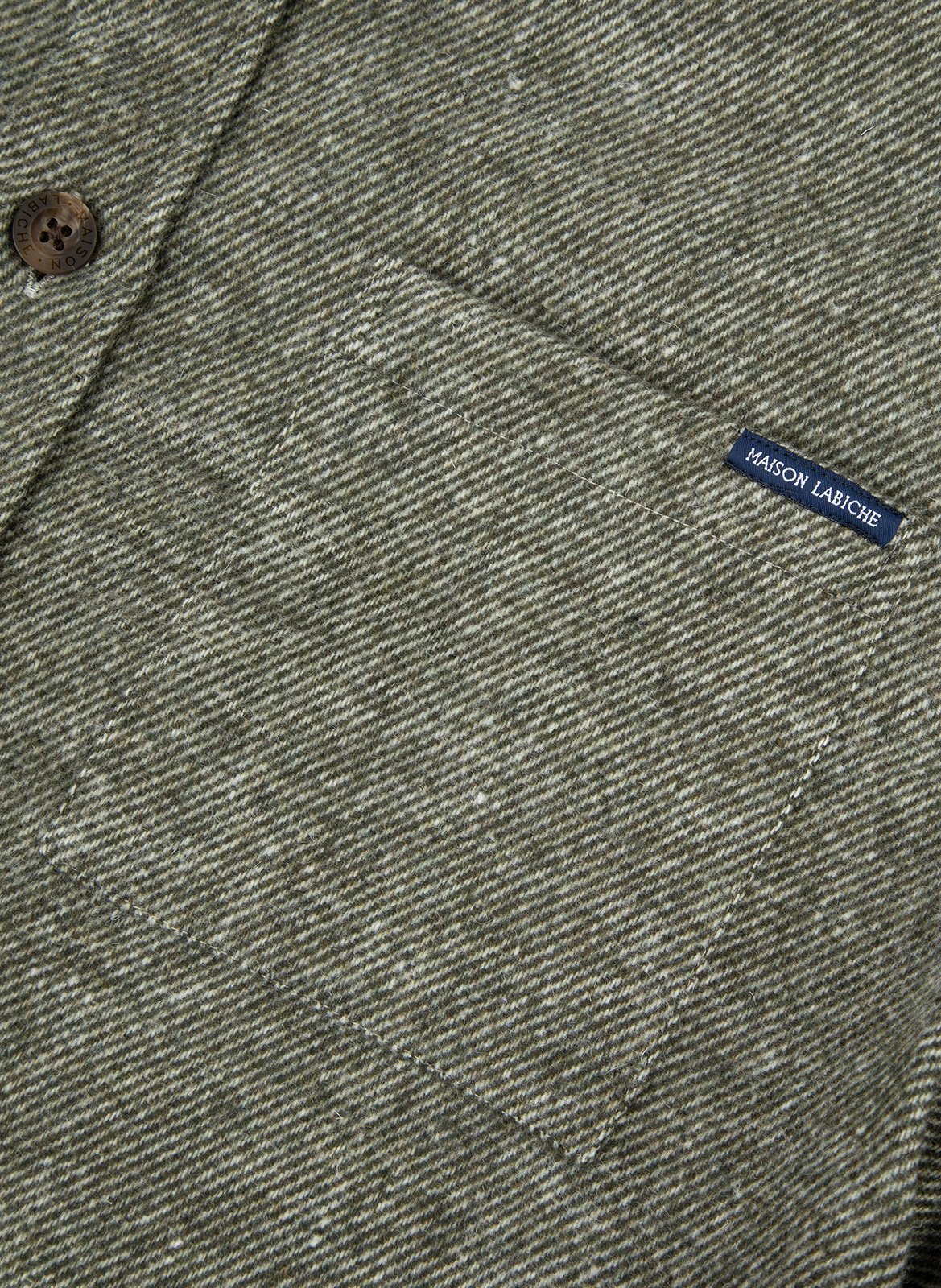 Monge Straight Overshirt MAISON LABICHE Green