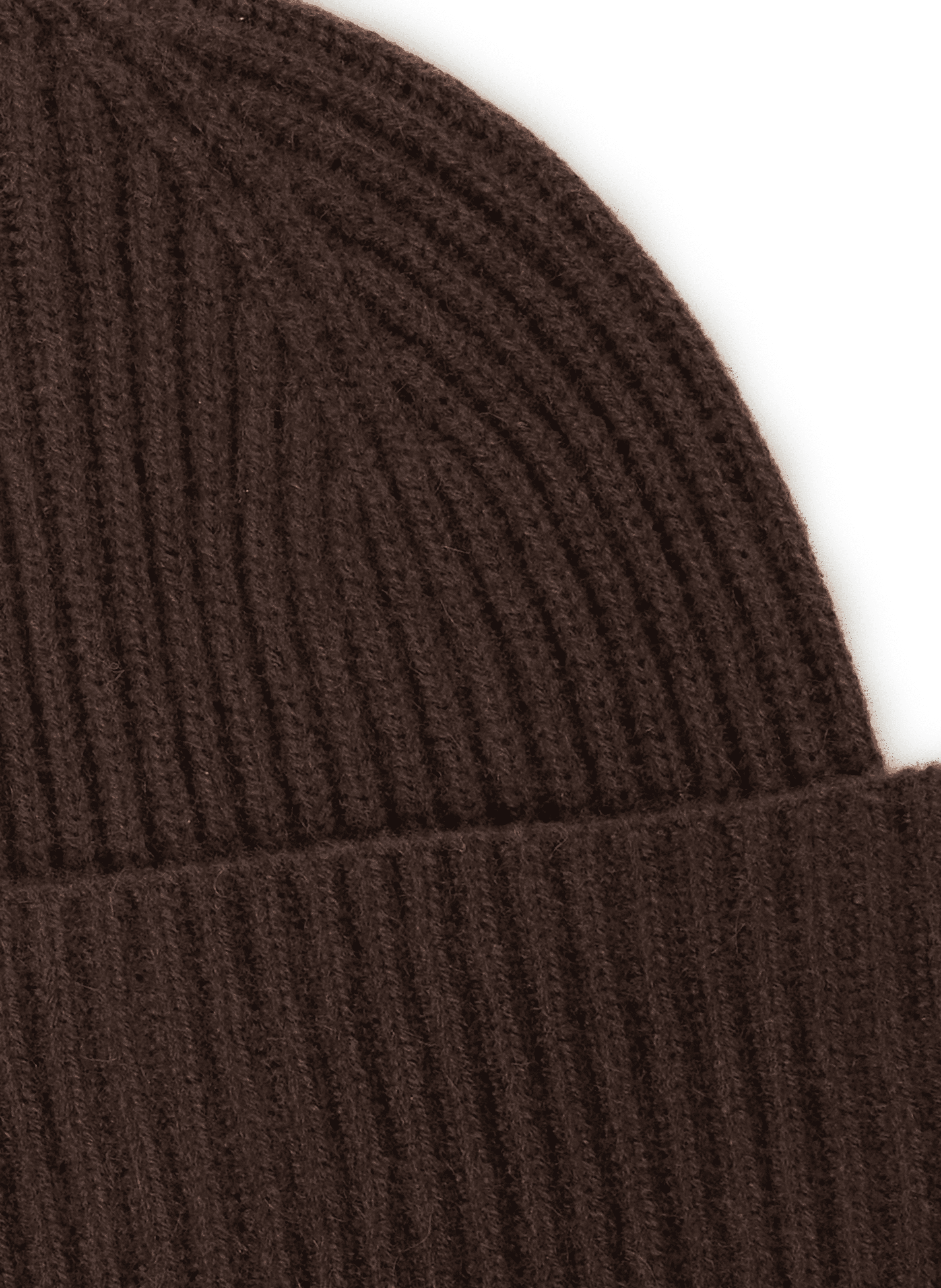 Ribbed Cashmere Beanie SAISON 1865 Brown