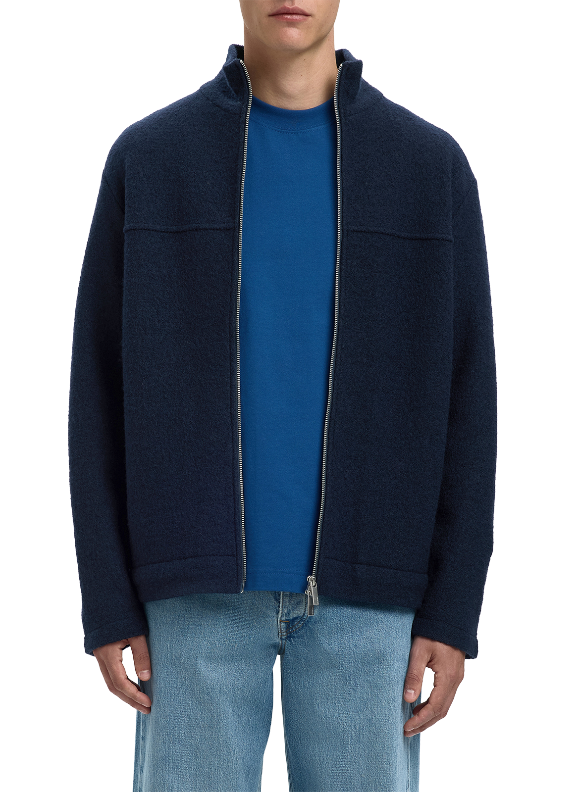 SELECTED Veste en laine Bleu