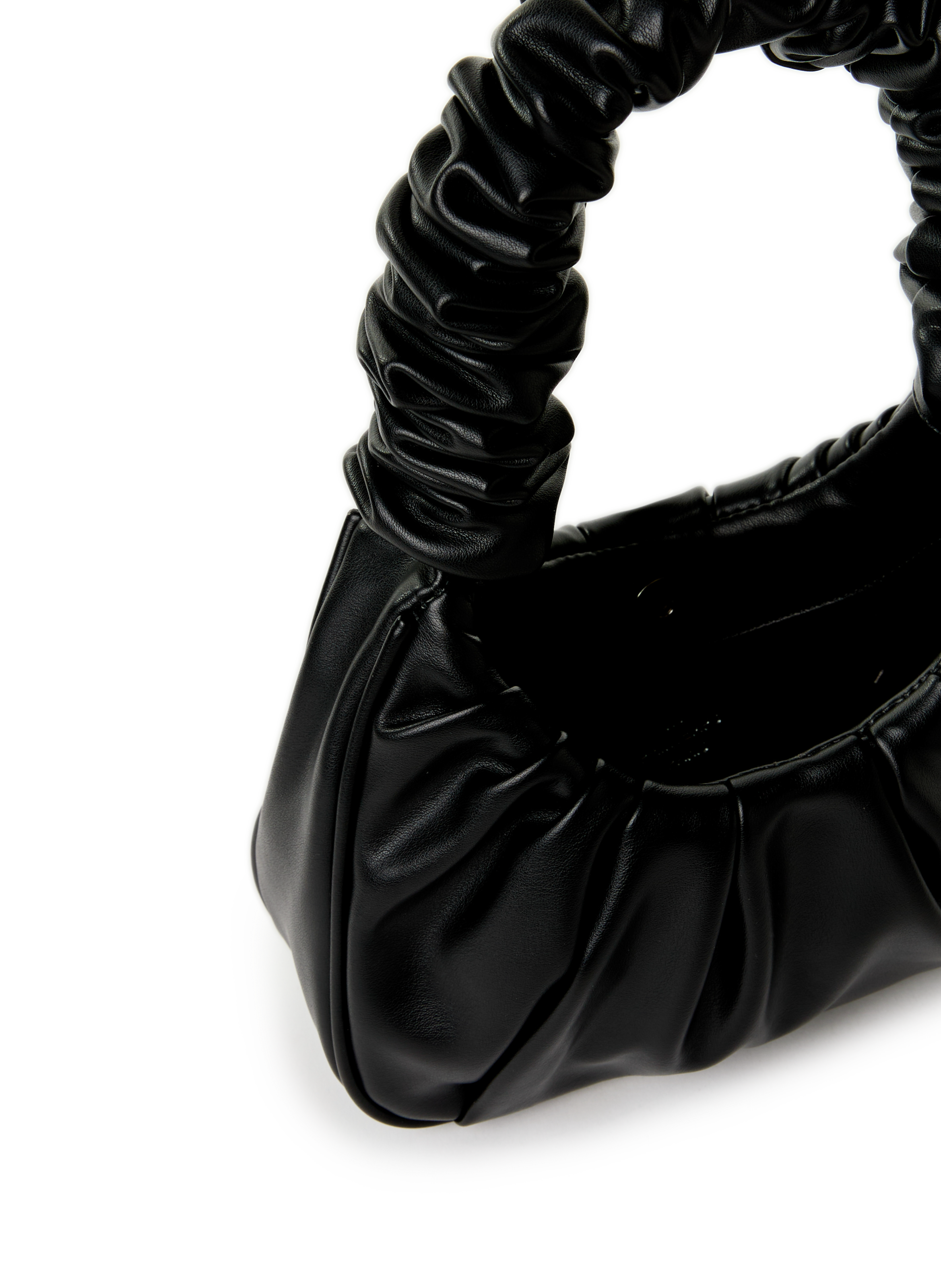 Sac à main plissé AU PRINTEMPS PARIS Noir