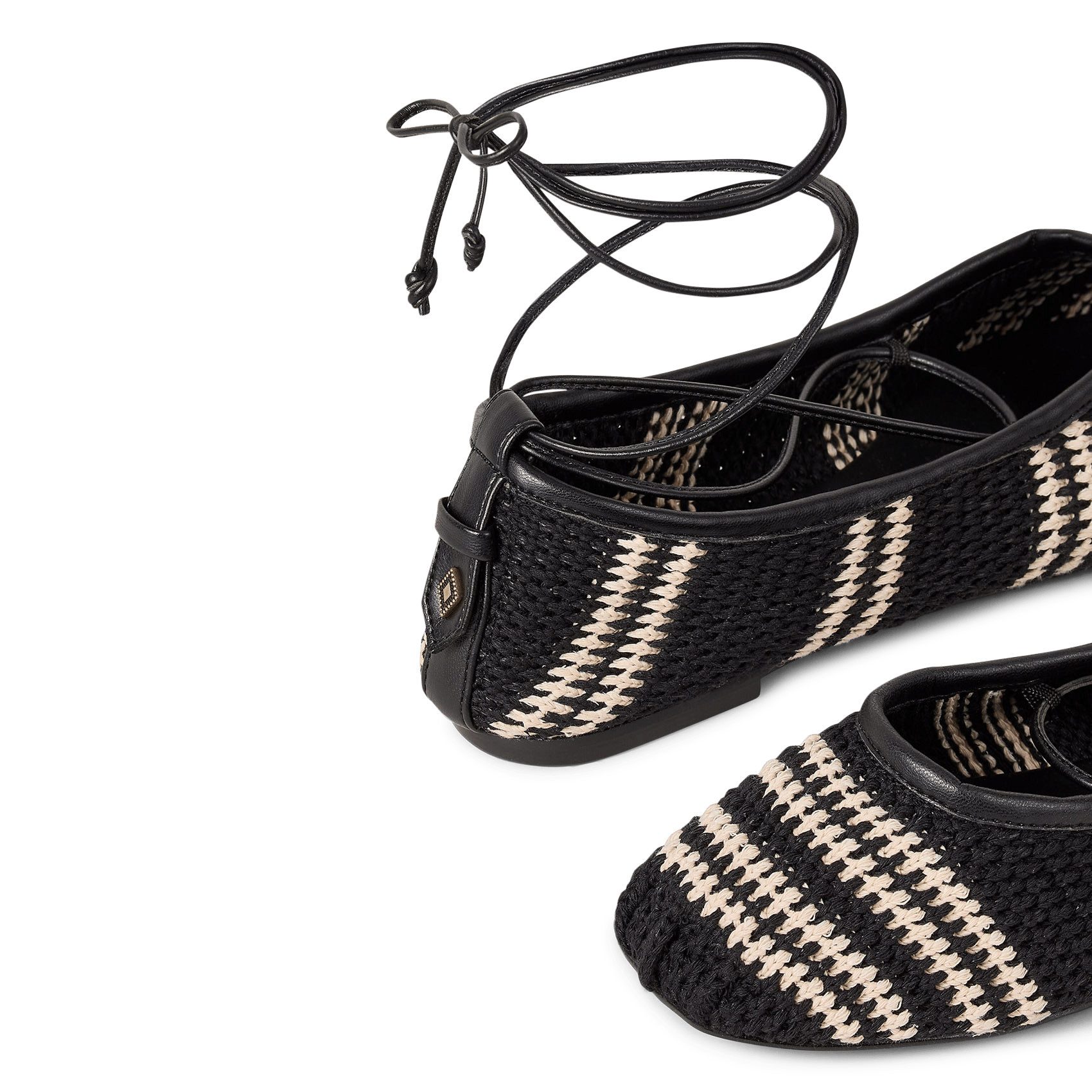 Ballerines en coton coelia BA&SH Noir