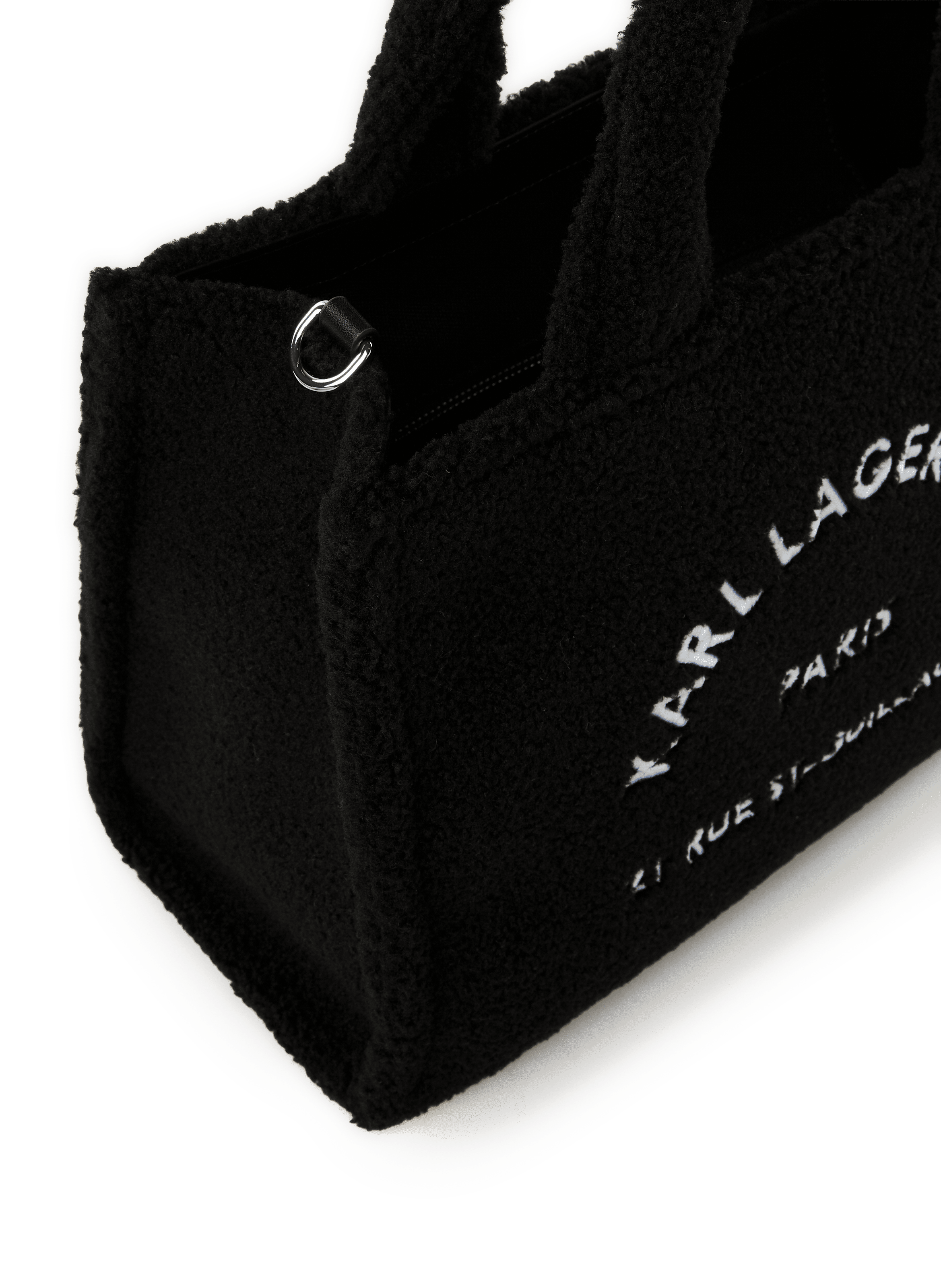 Sac à main brodé KARL LAGERFELD Noir