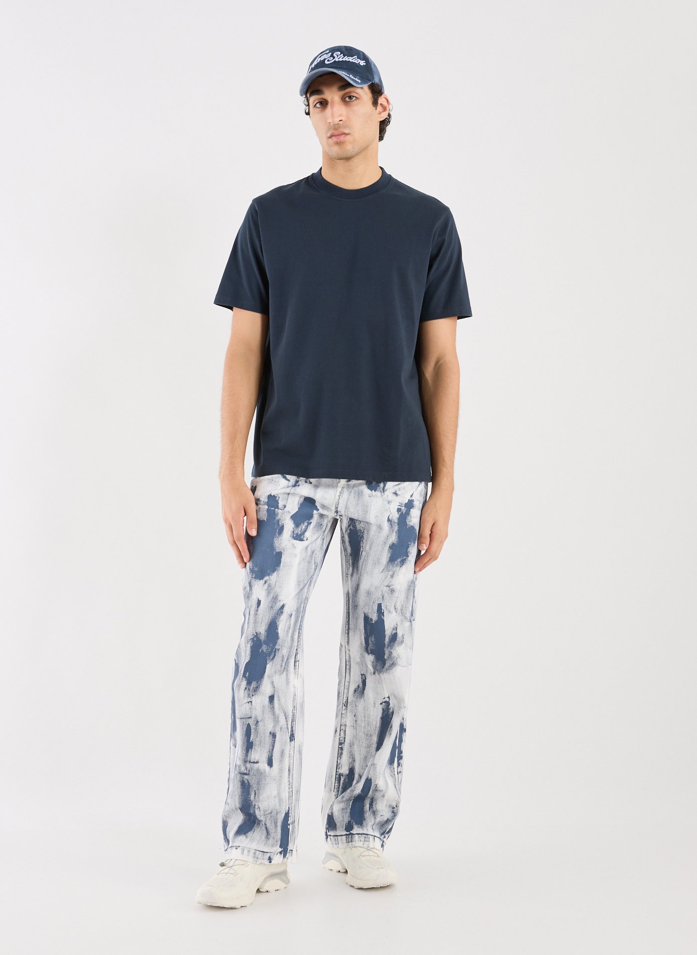 Oversized printed cotton T-shirt ARTE ANTWERP Blue
