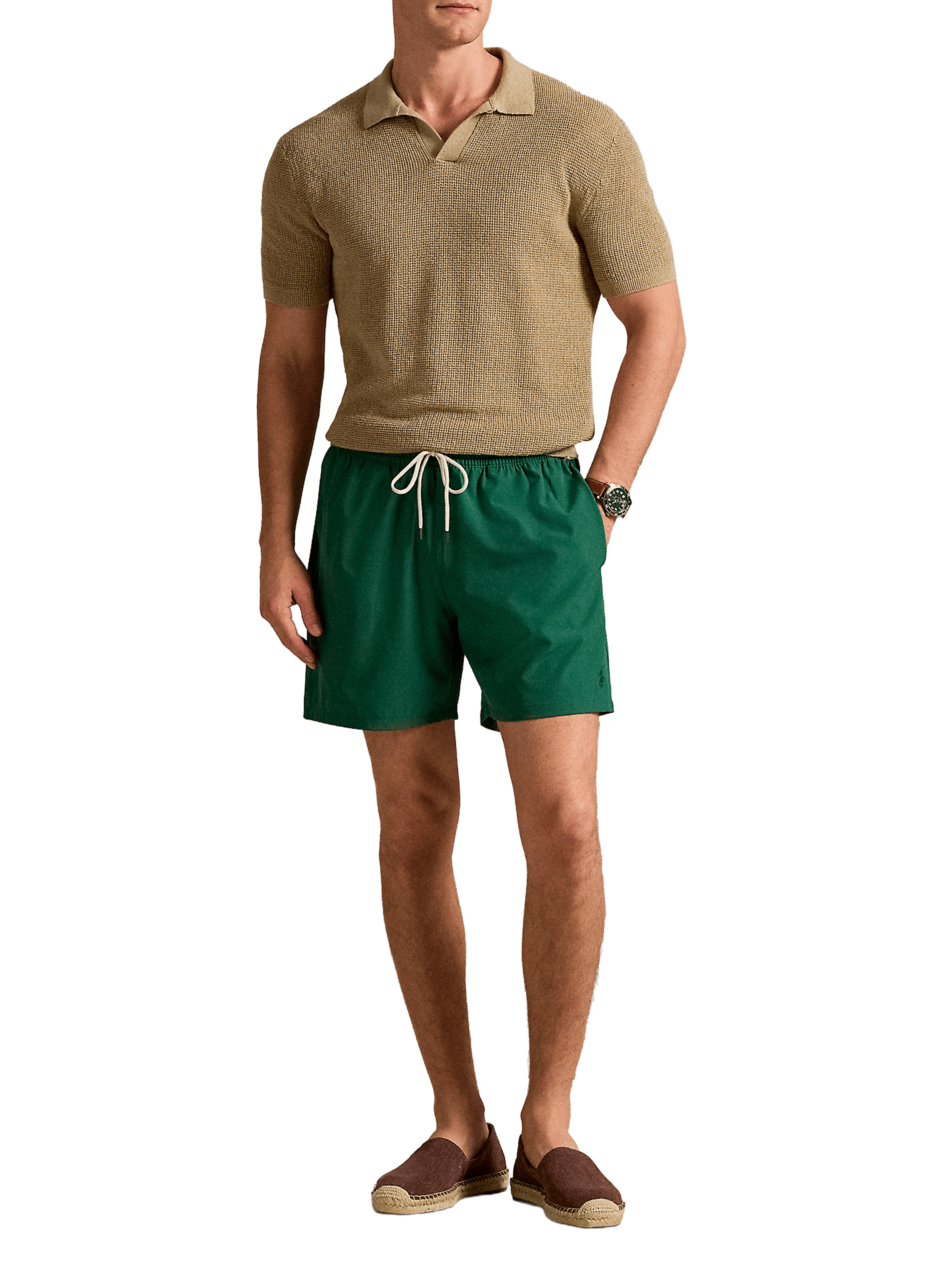 Recycled polyester swim shorts POLO RALPH LAUREN Green