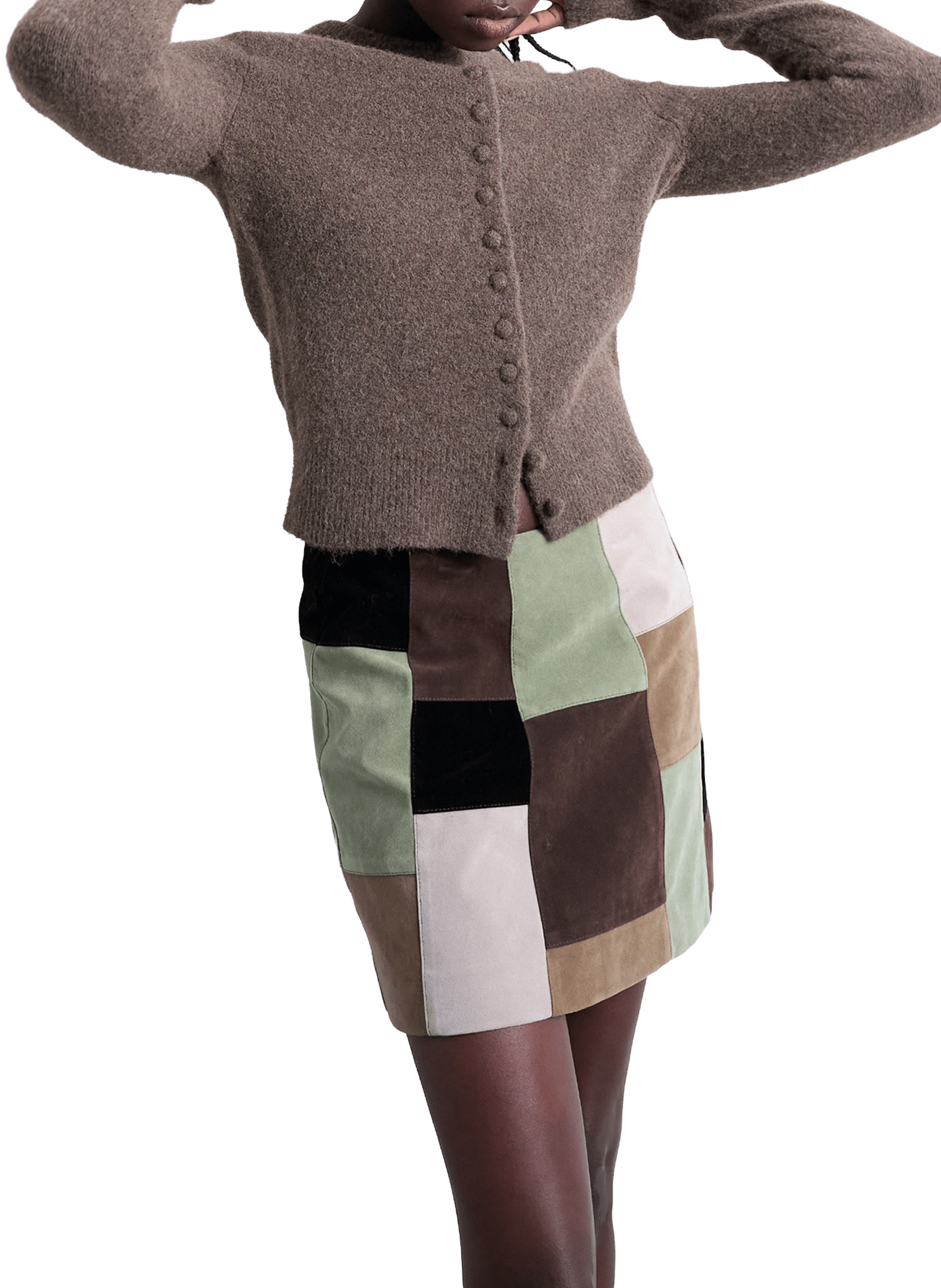 Cardigan en maille  TOPSHOP Marron