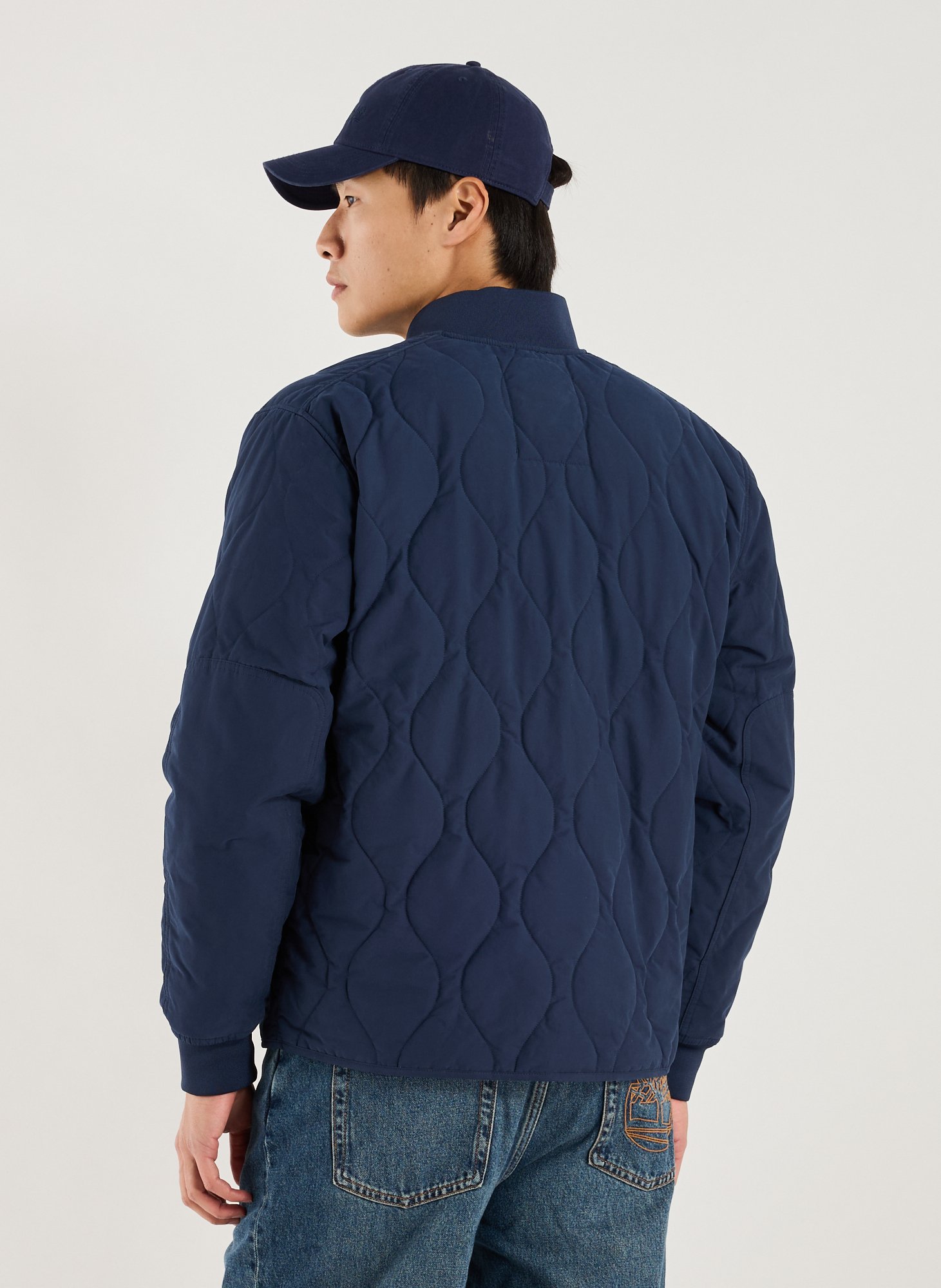 Straight jacket in blended cotton TIMBERLAND Blue