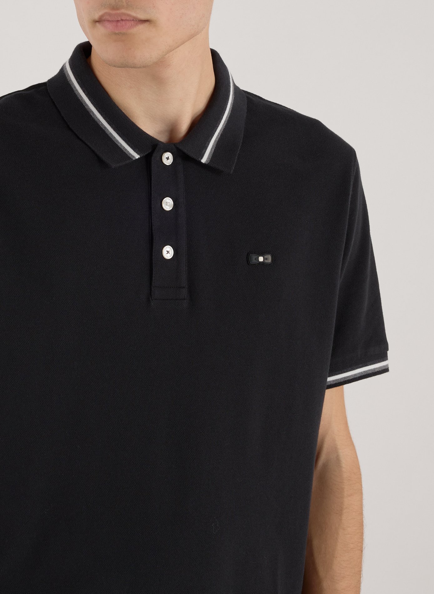  Cotton polo shirt  EDEN PARK Black