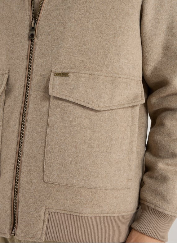 Veste droite col classique | Marron by GUESS Veste droite col classique Marron