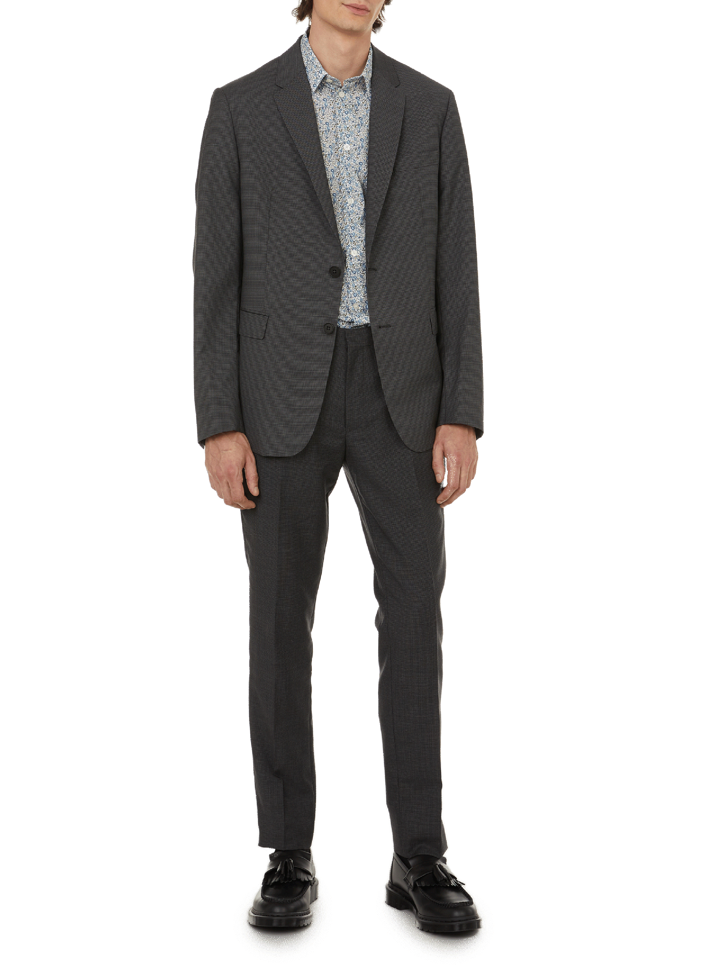 Chemise imprimé Liberty en coton  AU PRINTEMPS PARIS Bleu