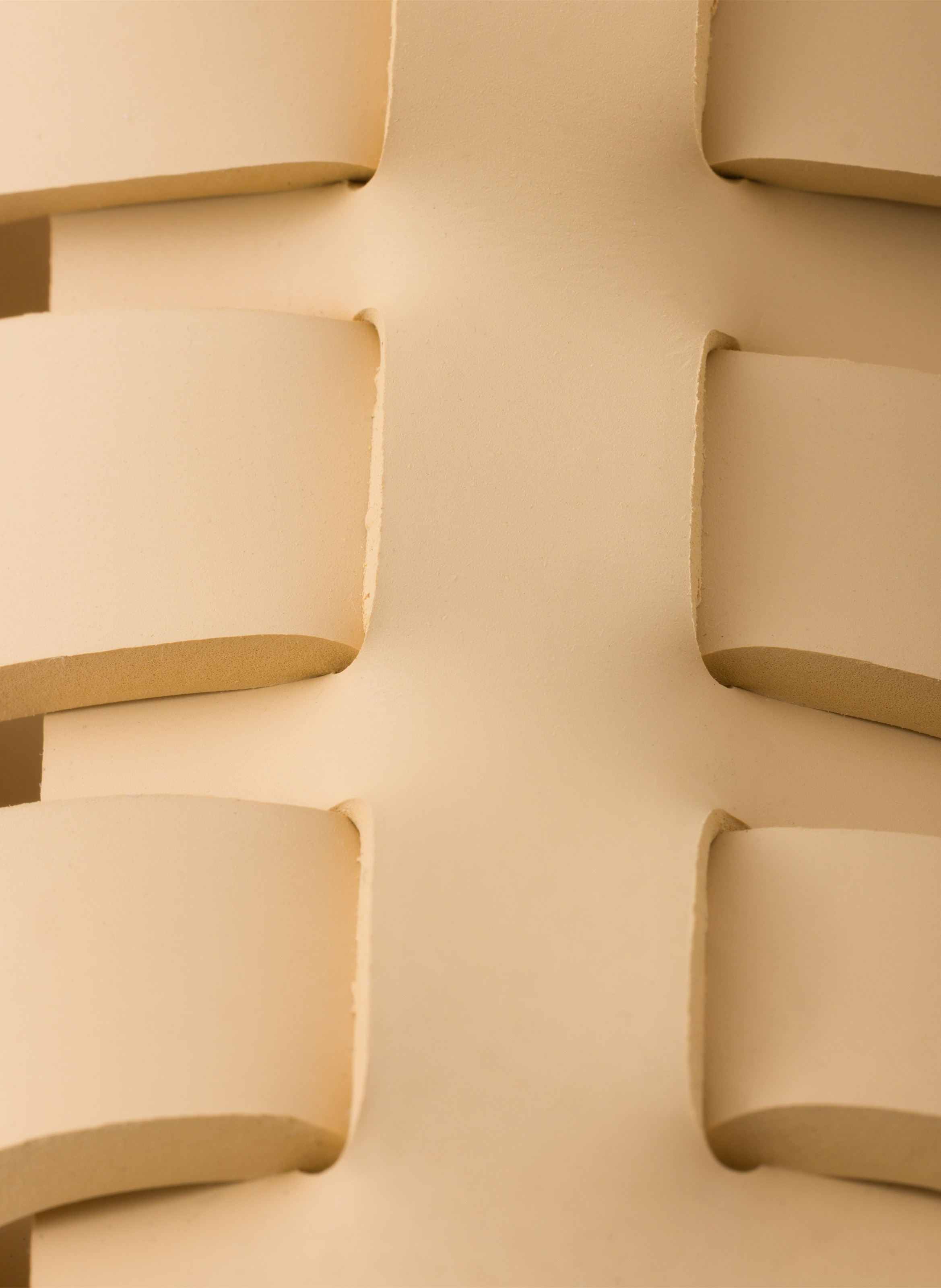 Sandales à plateforme en gomme PRADA Beige