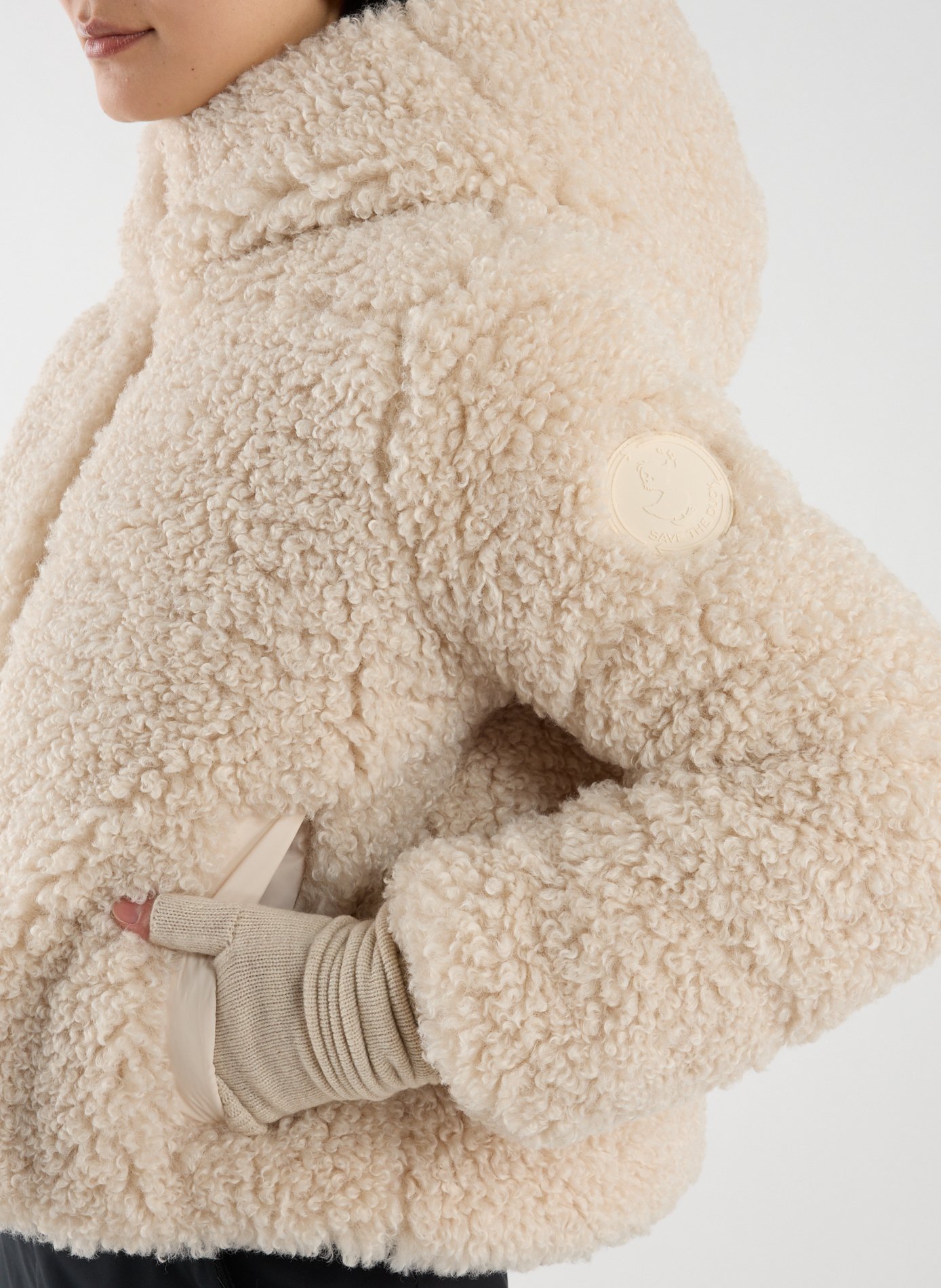 Hooded Jacket SAVE THE DUCK Beige