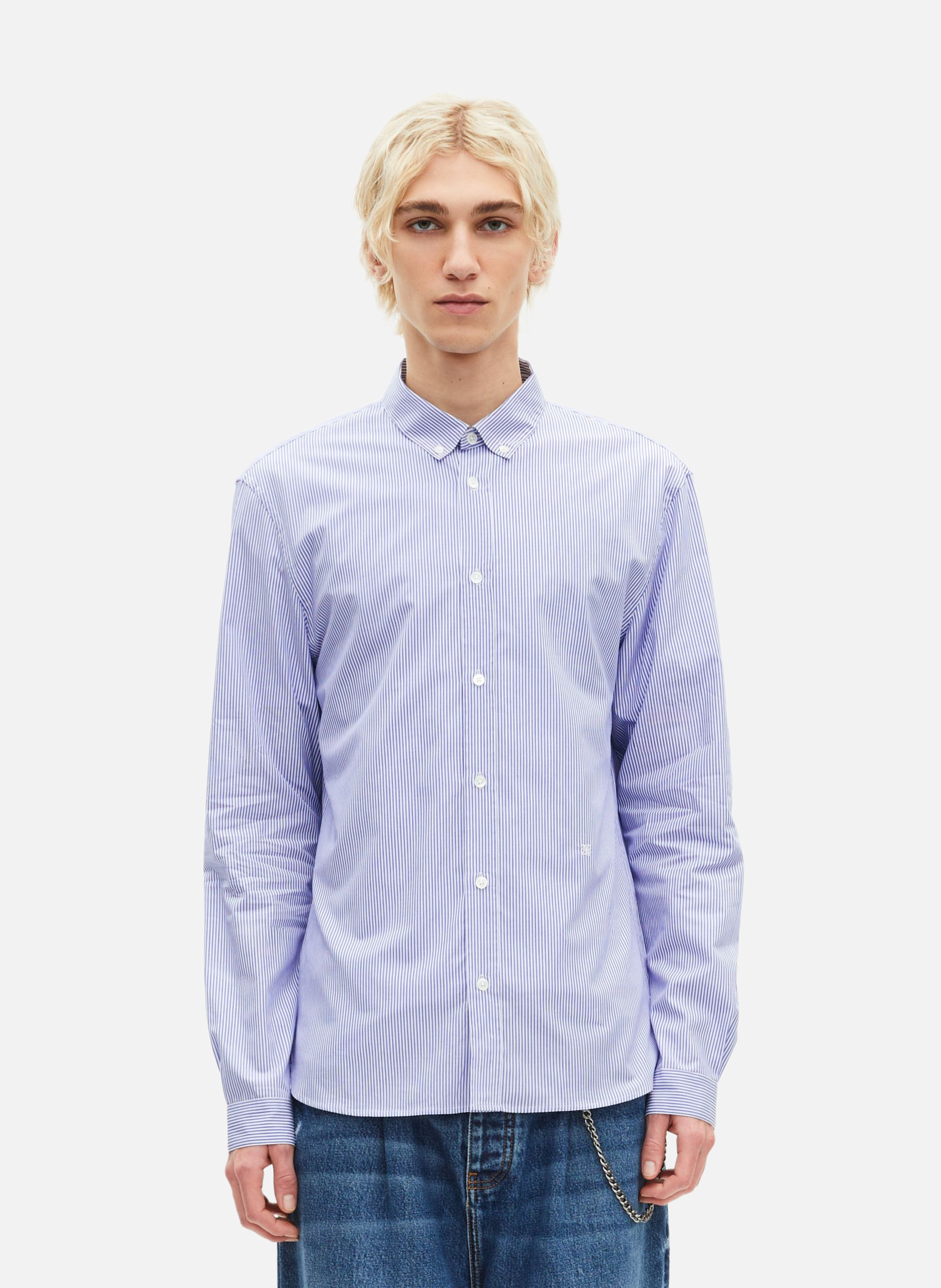 Chemise à rayures THE KOOPLES Bleu