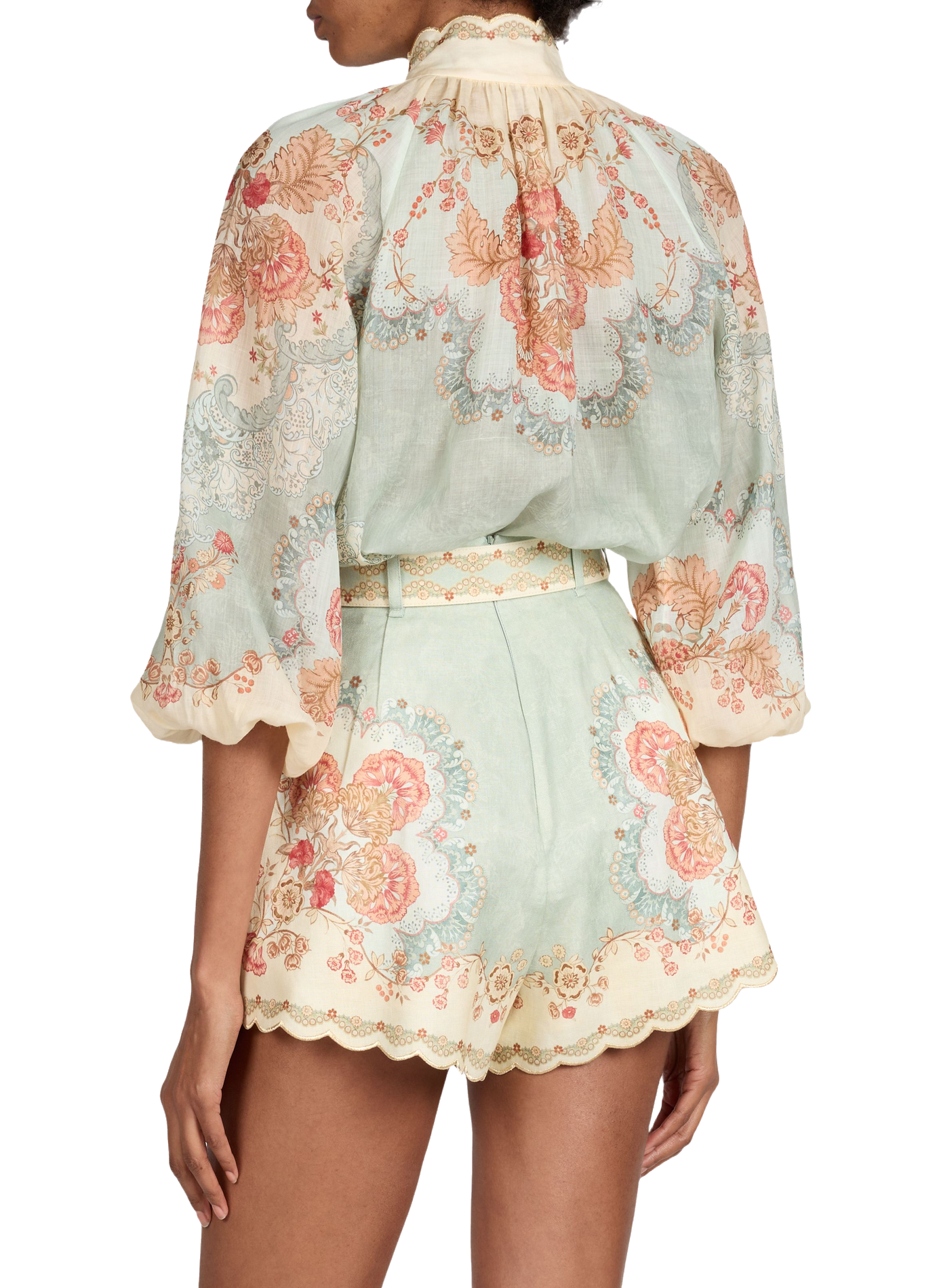 Blouse fleurie boutonnée ZIMMERMANN Multicolore