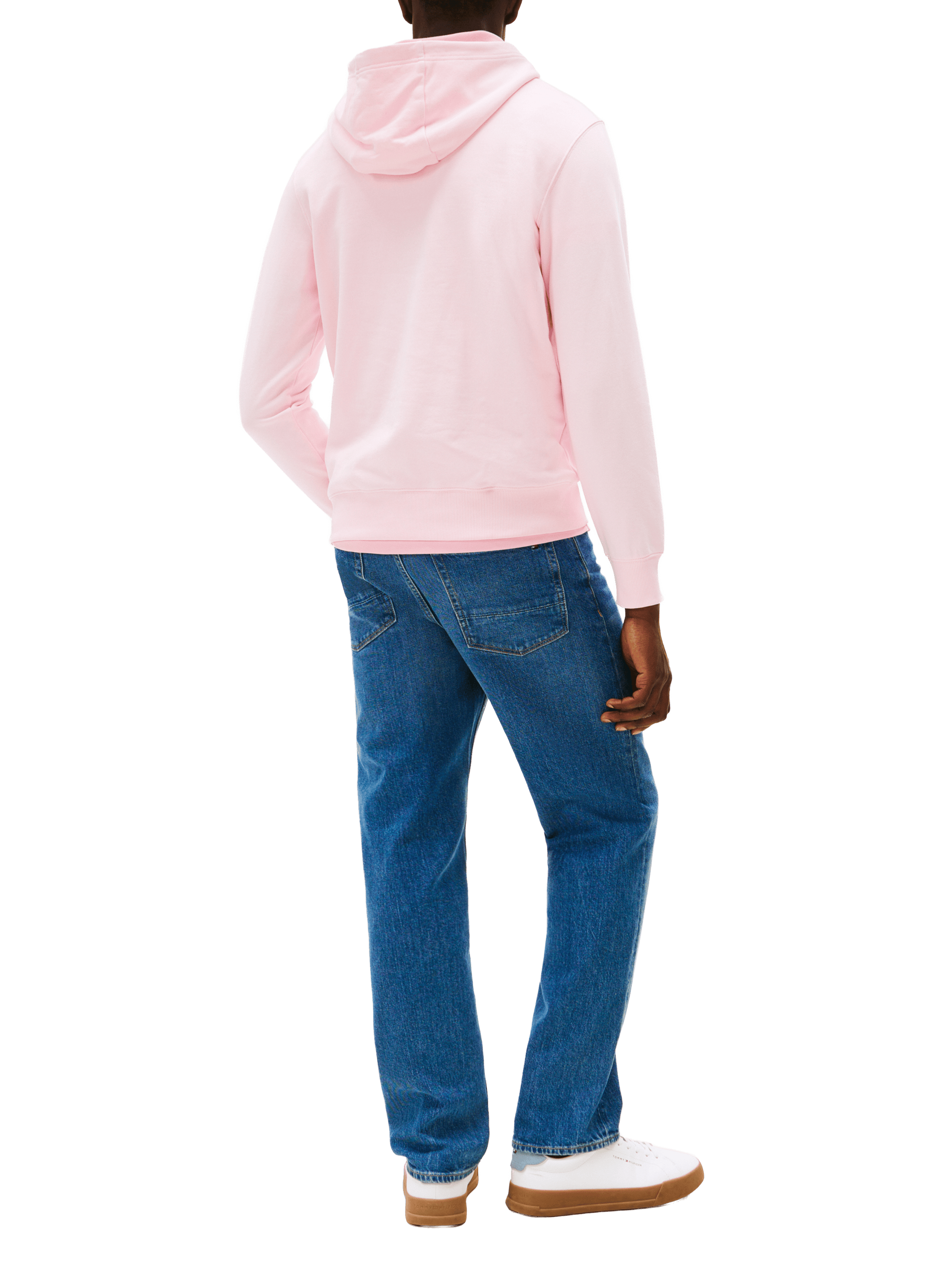 Hoodie en coton  TOMMY HILFIGER Rose