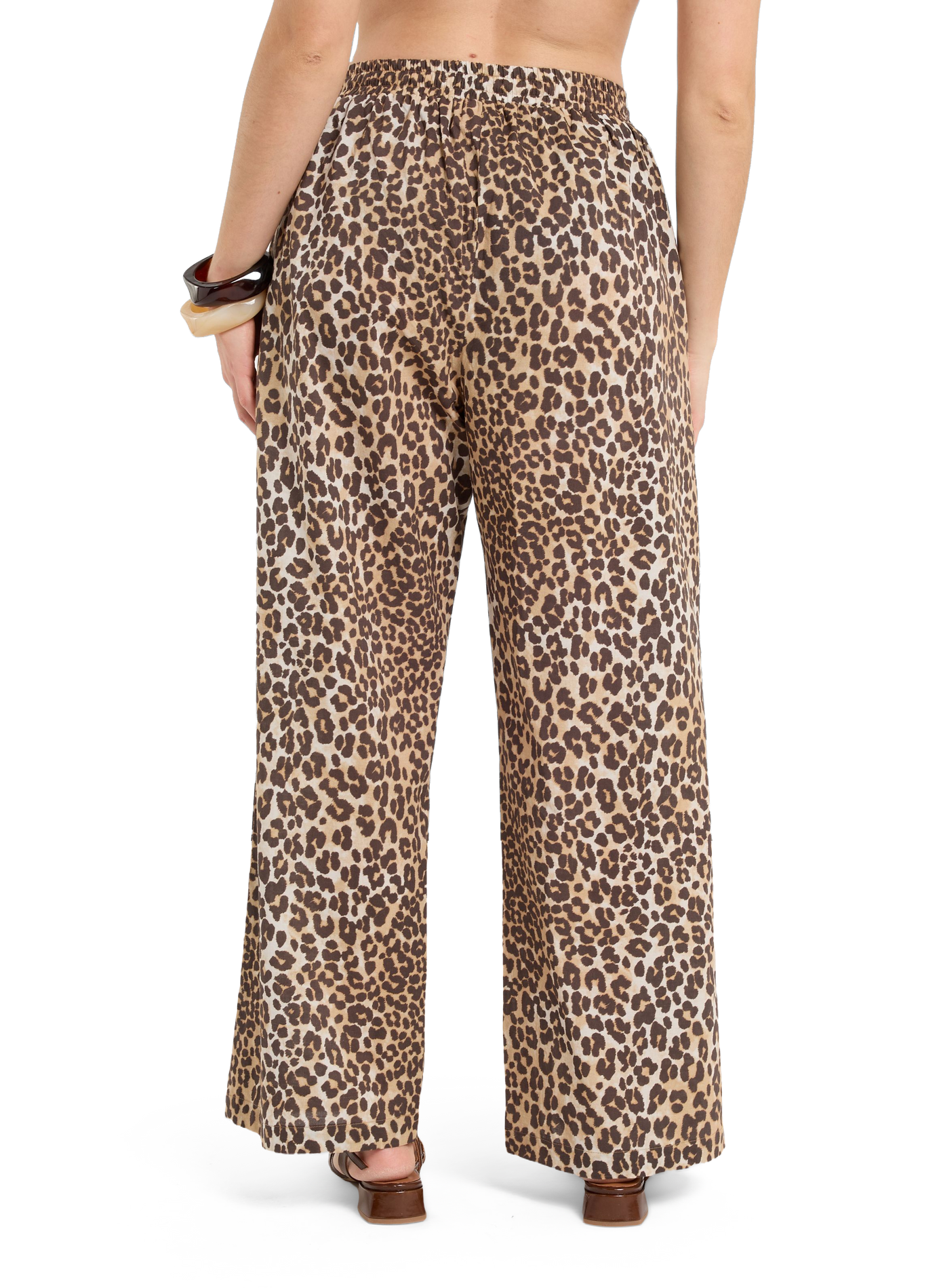 Pantalon léopard fluide Clea en coton SAISON 1865 Multicolore
