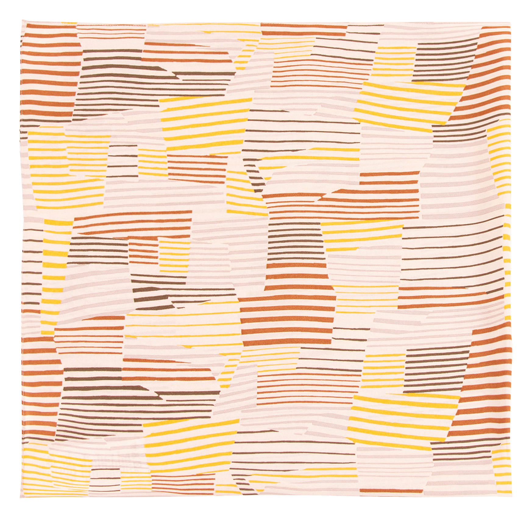 Foulard carré à imprimé exclusif en crêpe scarvi SESSUN Multicolore