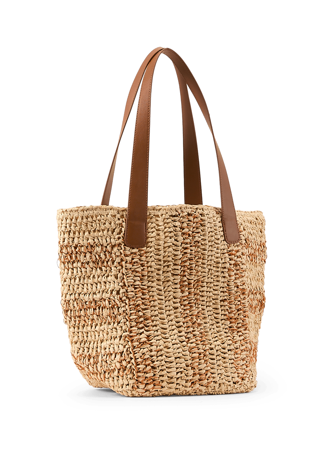 Basket bag with golden stripes AU PRINTEMPS PARIS Golden