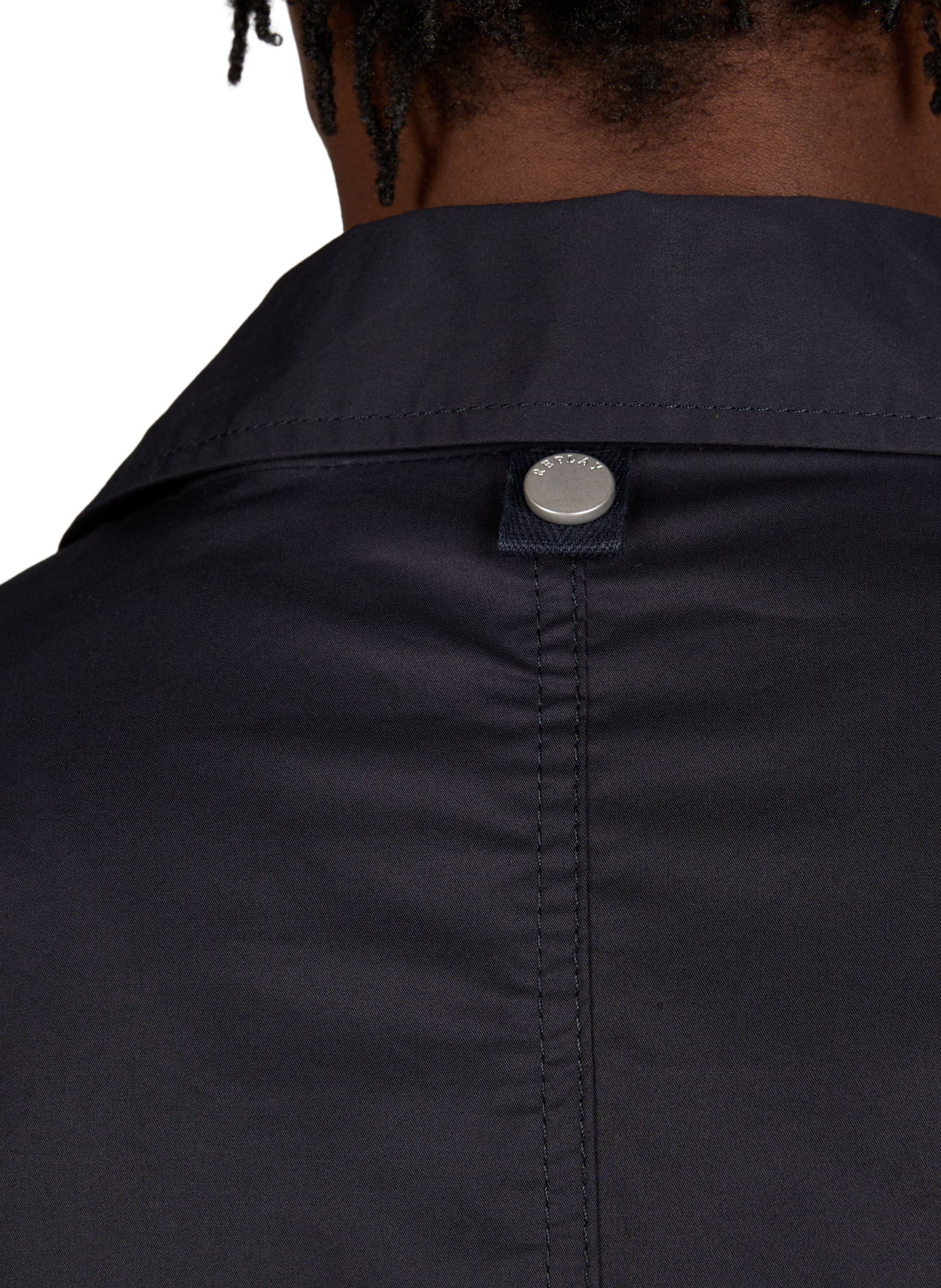 Veste col tailleur en coton mélangé REPLAY Bleu