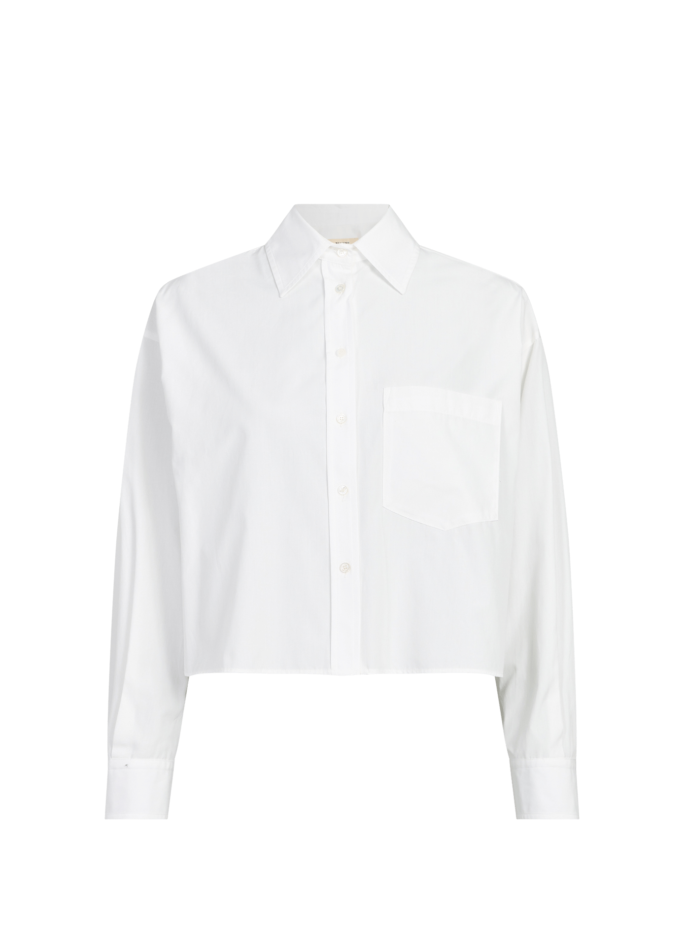 Chemise large courte en coton MAX MARA WEEK END Blanc