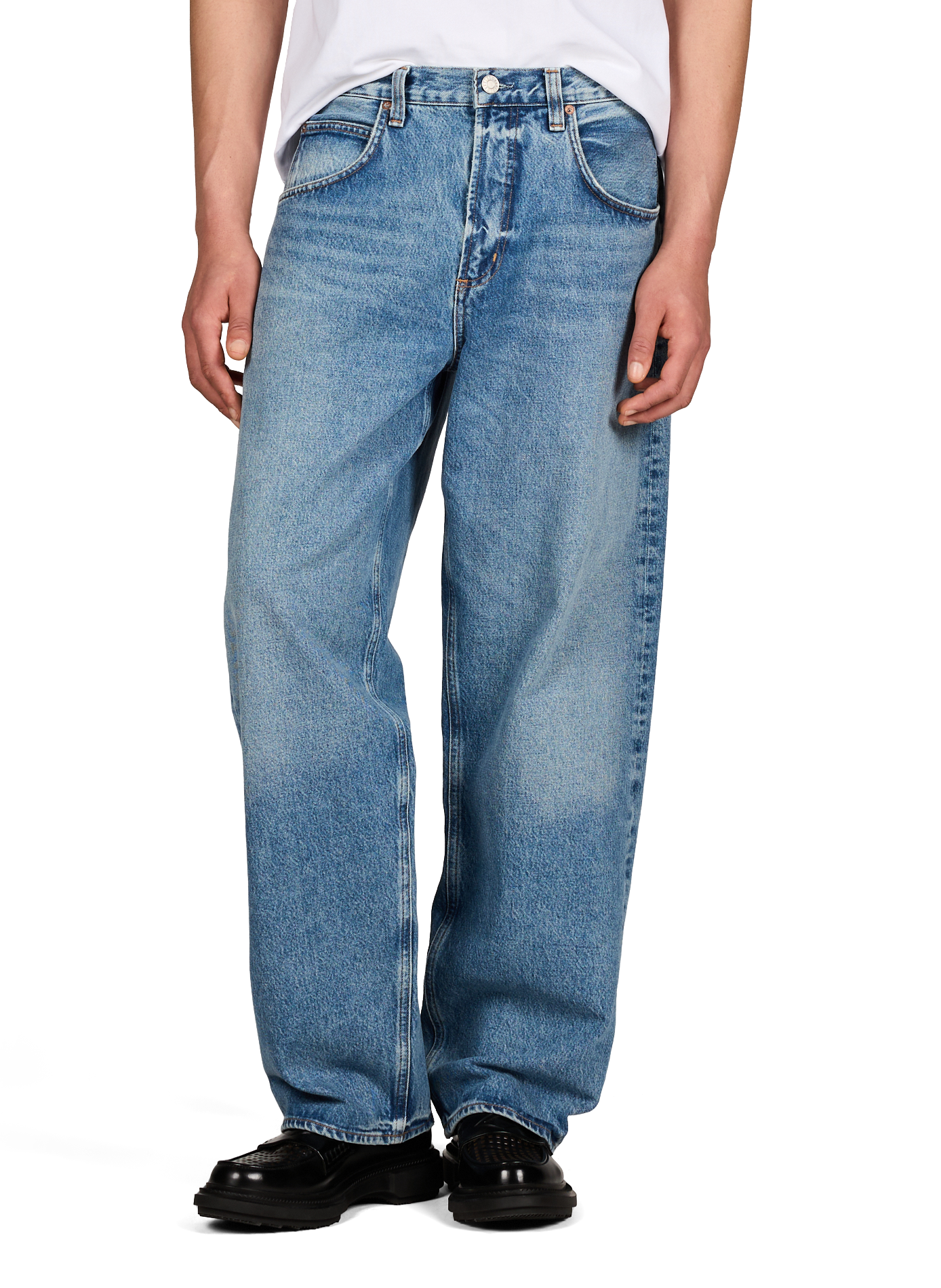 Wide cotton jeans AGOLDE Blue