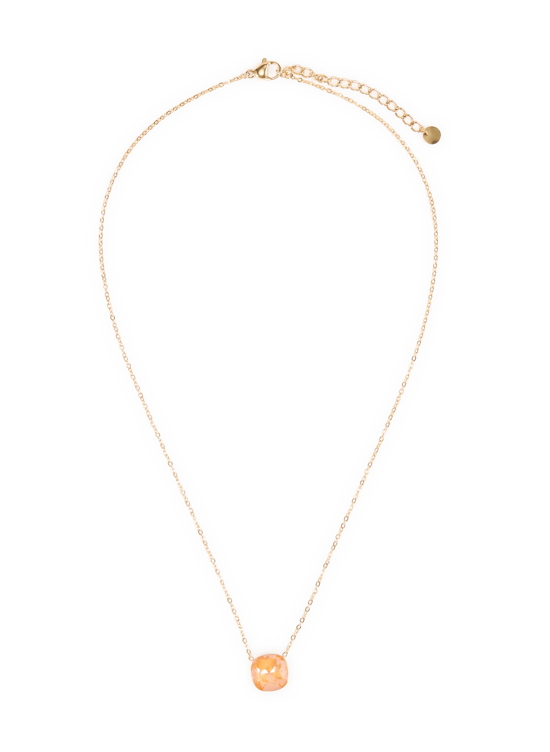 Collier avec pendentif cristal AU PRINTEMPS PARIS Orange