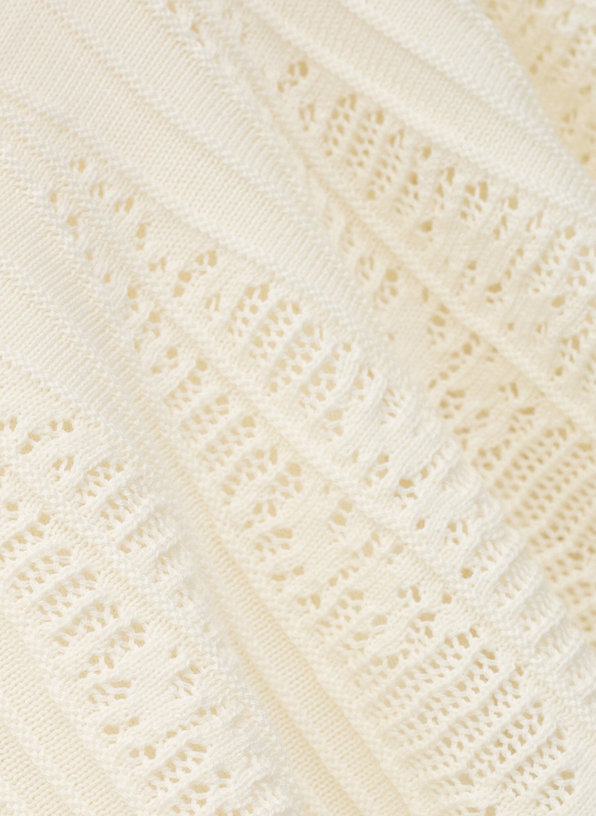 Top bardot en maille ajourée salda BA&SH Beige