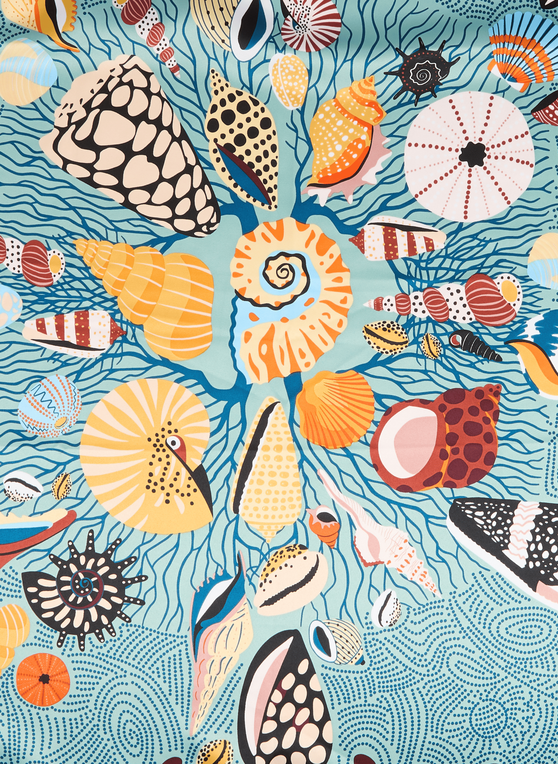 Foulard imprimé Coral WILD Bleu