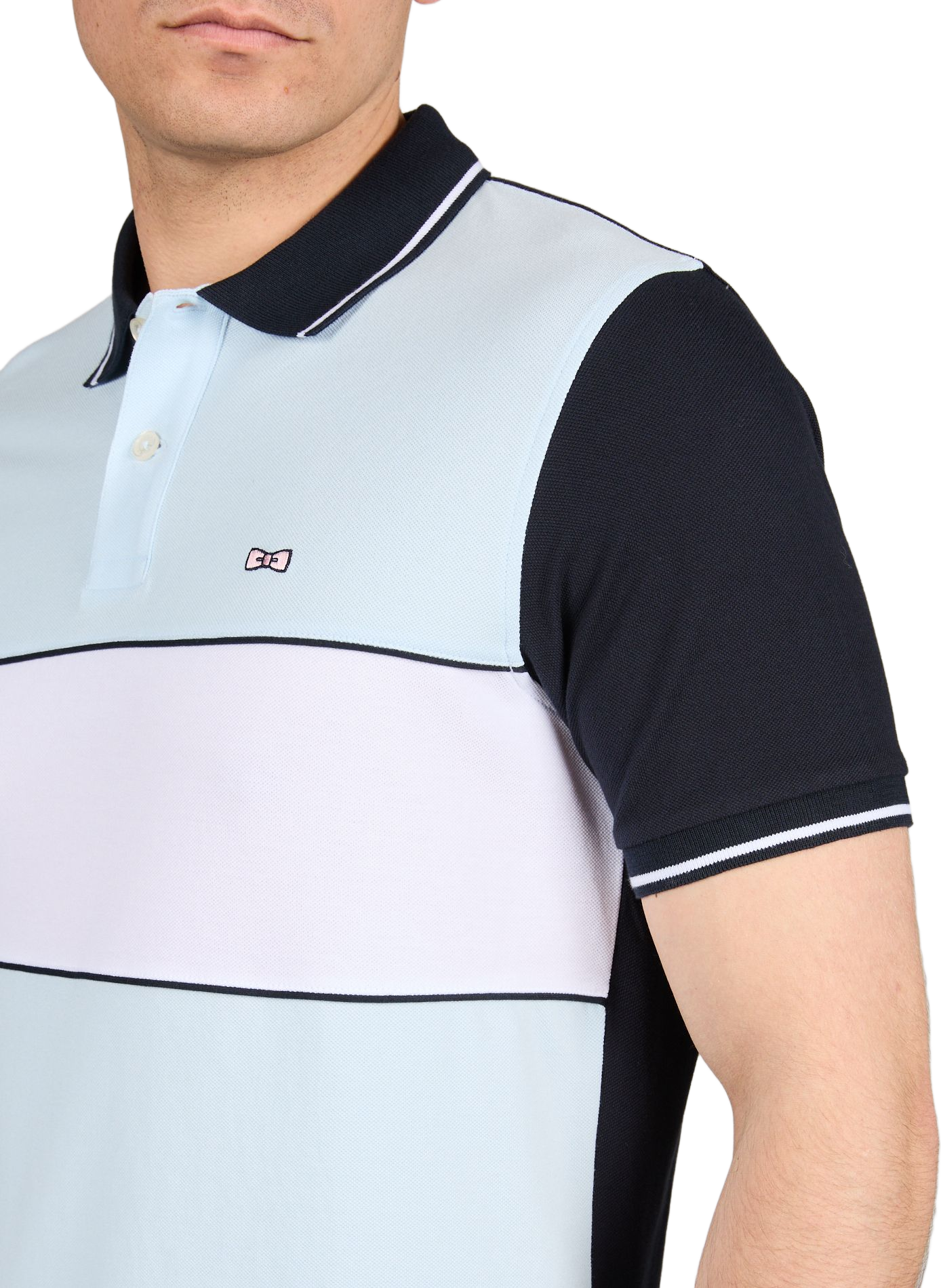 Cotton polo shirt EDEN PARK Blue