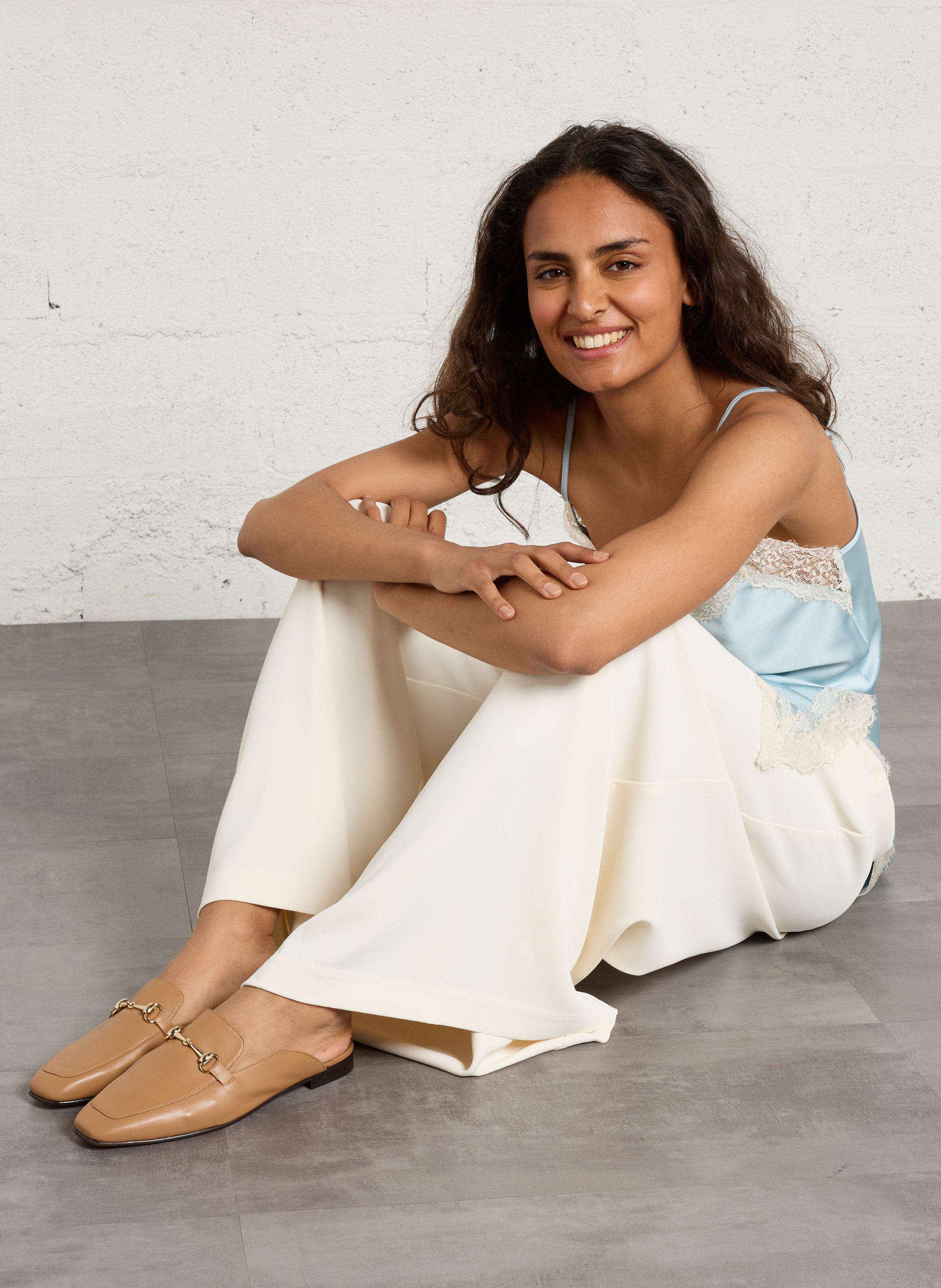 Mules en cuir emy BOBBIES Marron