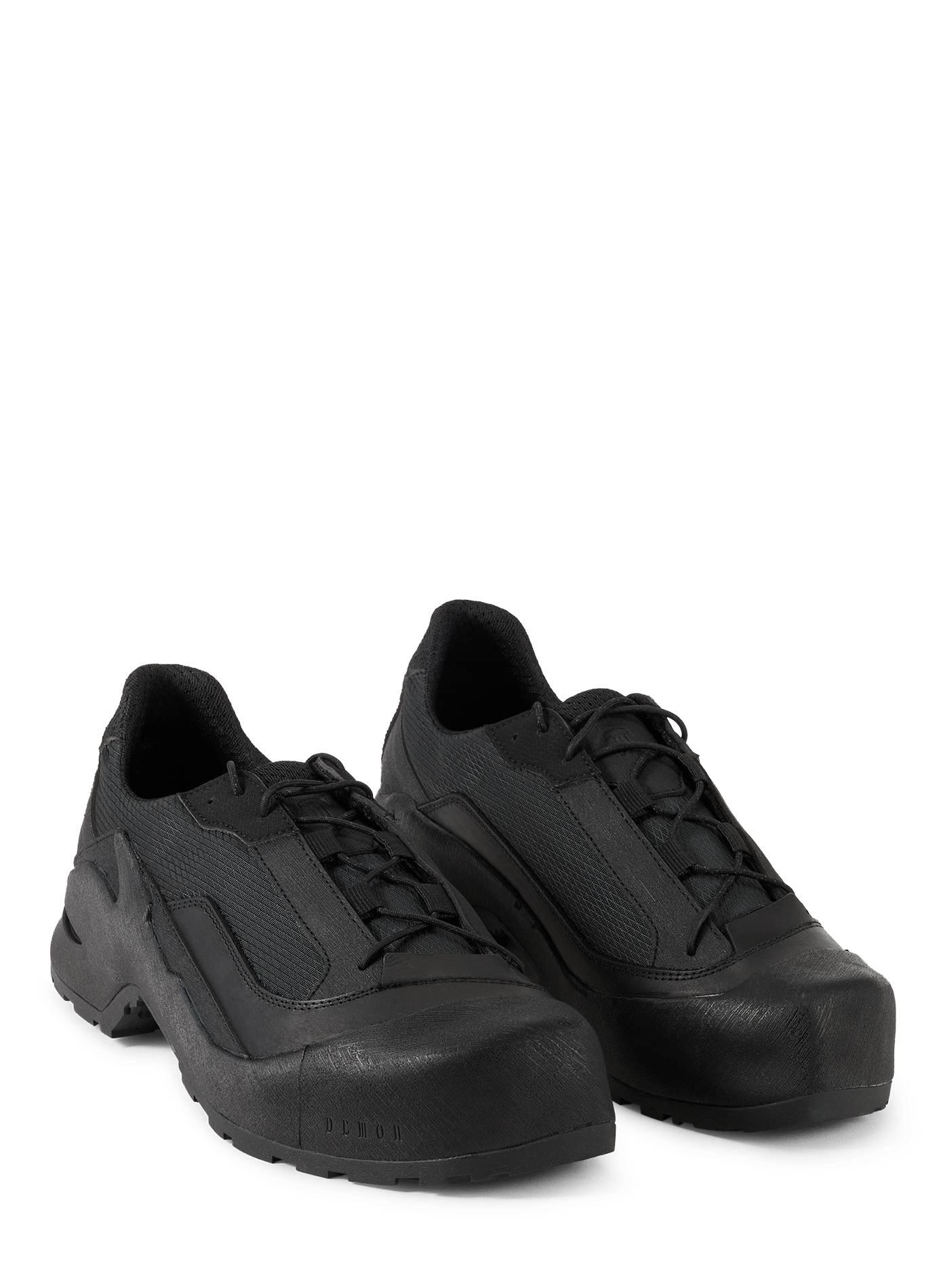 Hono Lace Up leather blend sneakers DEMON FOOTWEAR Black