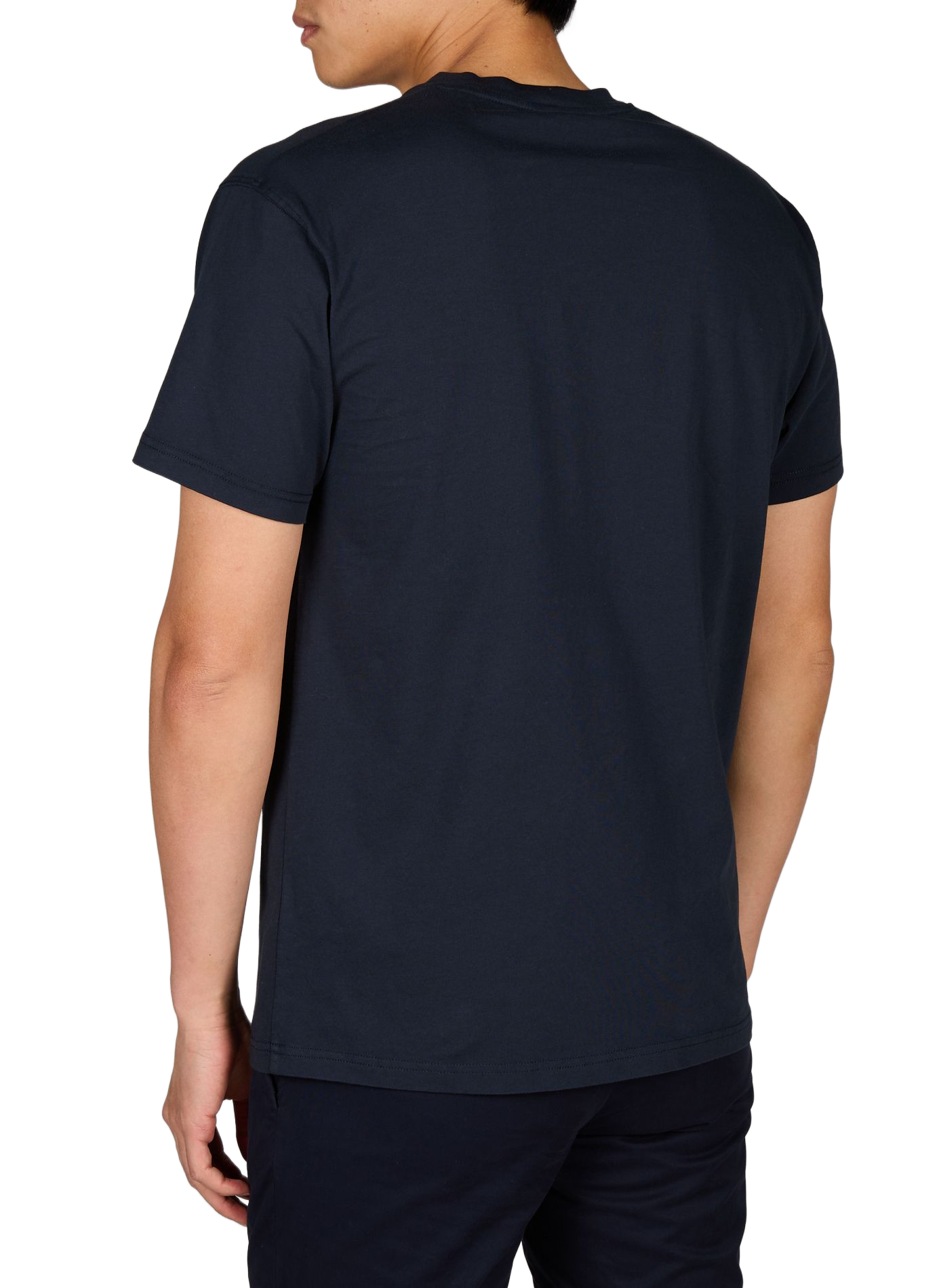 Rundhalsausschnitt T-Shirt aus Baumwolle SUNDEK Blau