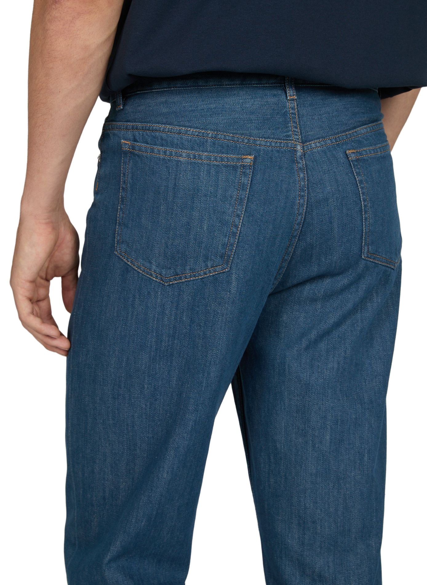 Jean droit Martin en coton biologique A.P.C. Bleu