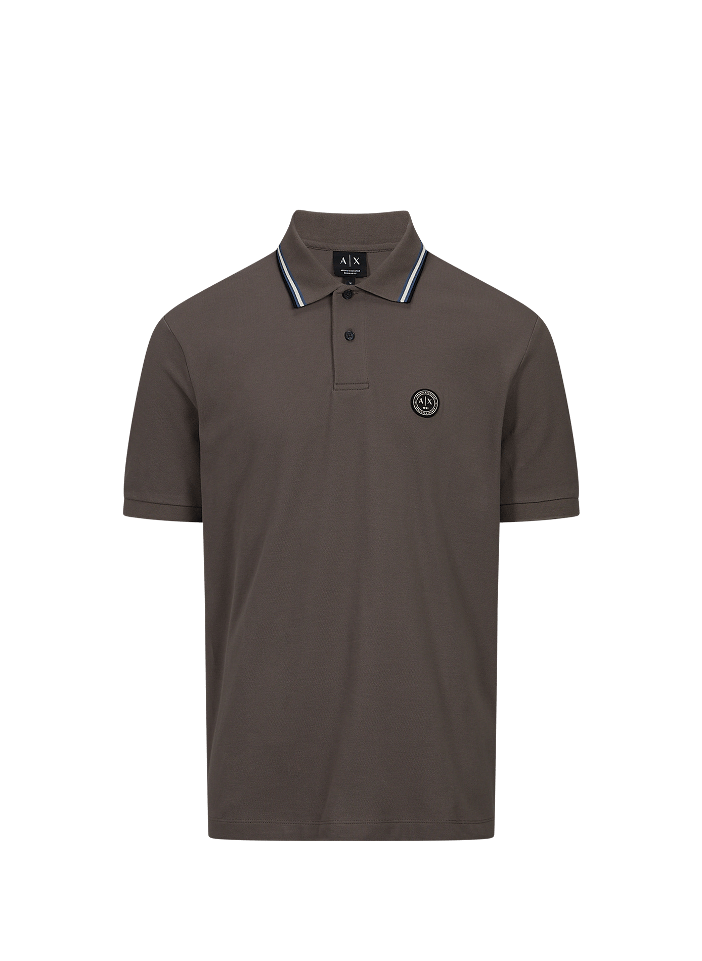 Polo droit en coton ARMANI EXCHANGE Beige
