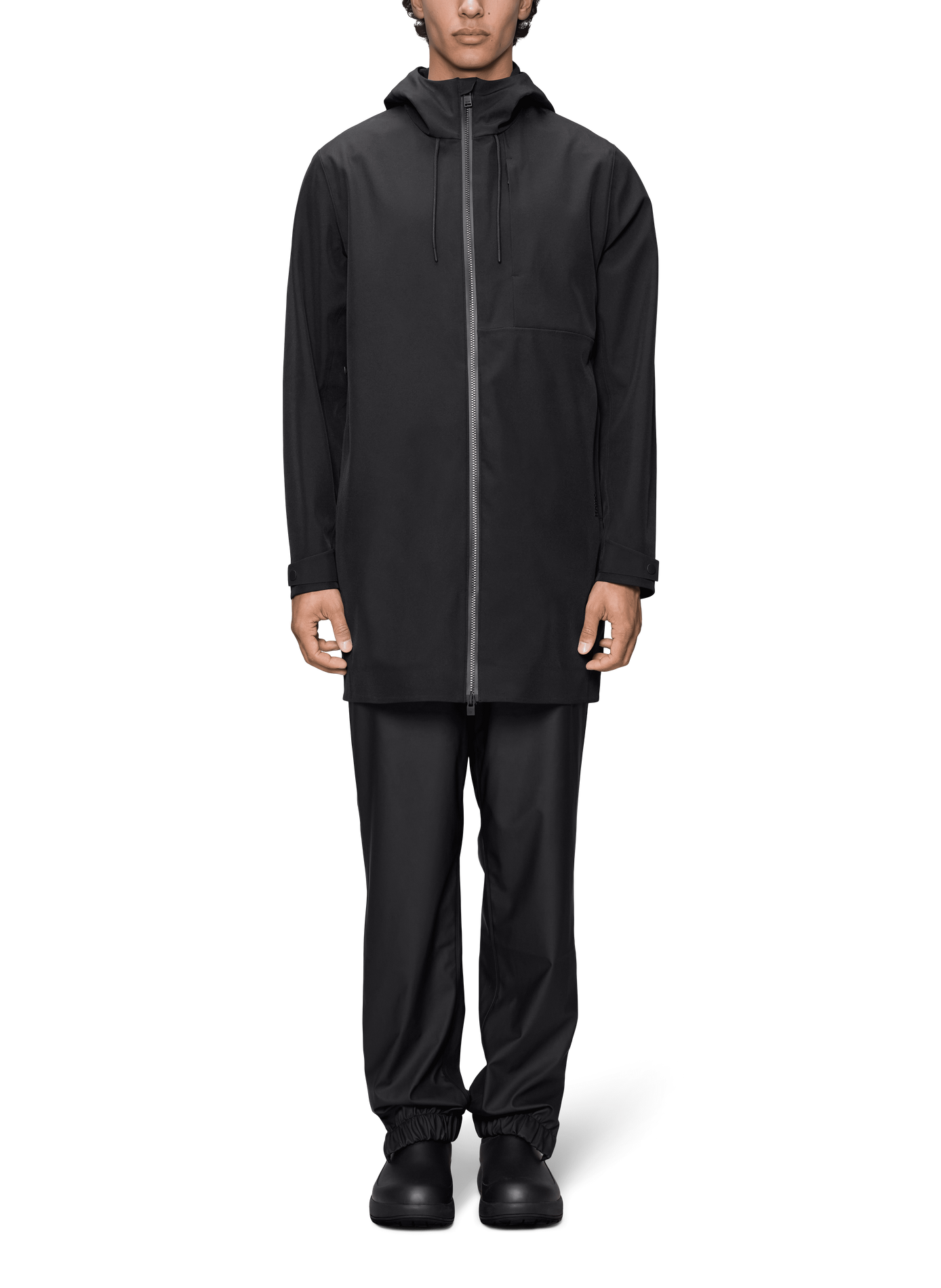 Parka SUVA SOFTSHE zippée RAINS Noir