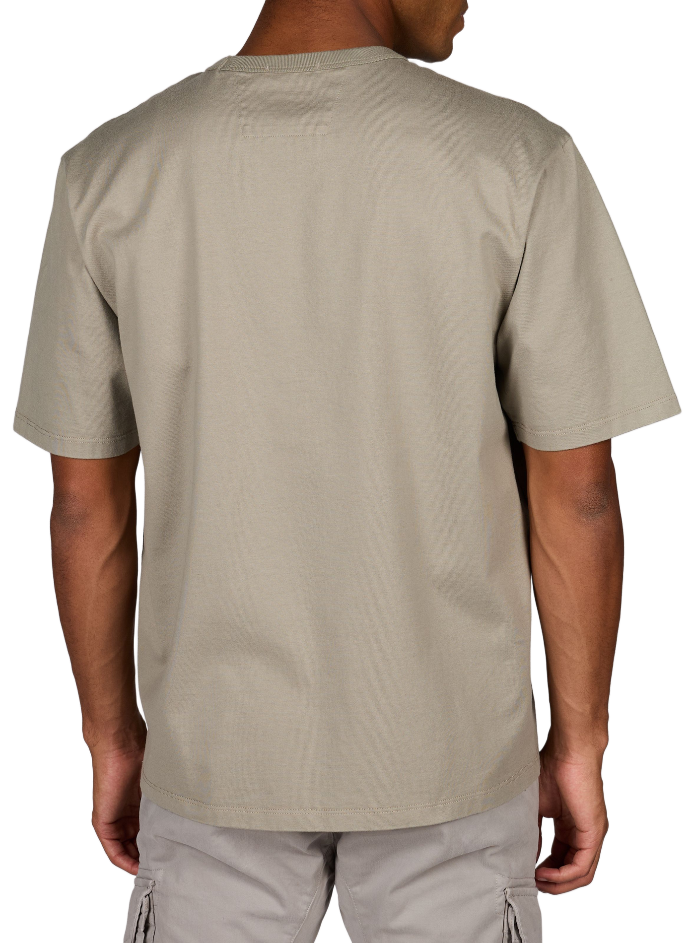 Logo cotton T-shirt | Grey CP COMPANY Men